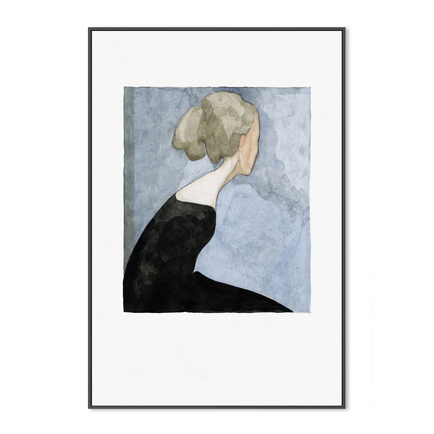 wall-art-print-canvas-poster-framed-The Black Dress, Style C , By Jorgen Hansson-3