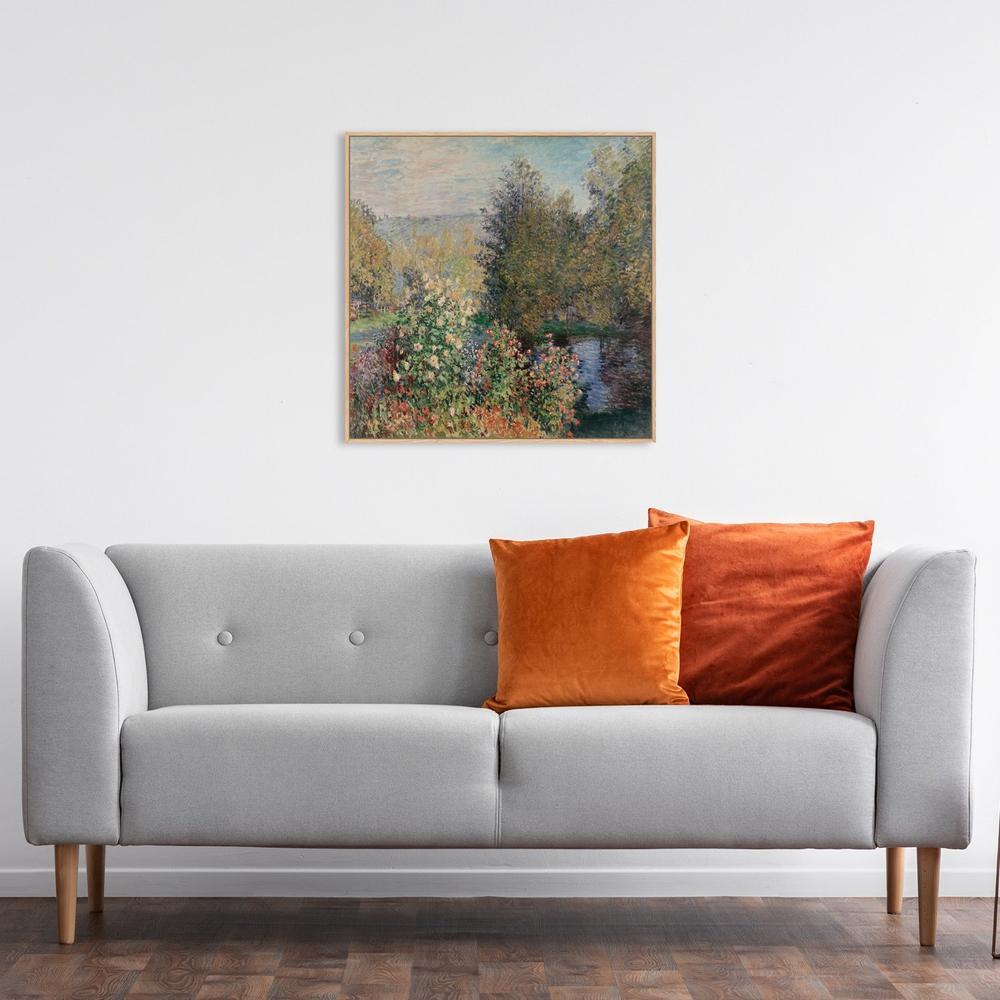 wall-art-print-canvas-poster-framed-The Corner Of The Garden At Montgeron, By Monet-by-Gioia Wall Art-Gioia Wall Art