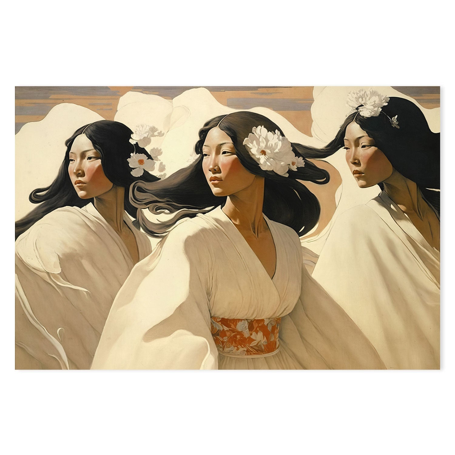 wall-art-print-canvas-poster-framed-The Dance Of The Sisters , By Treechild-GIOIA-WALL-ART