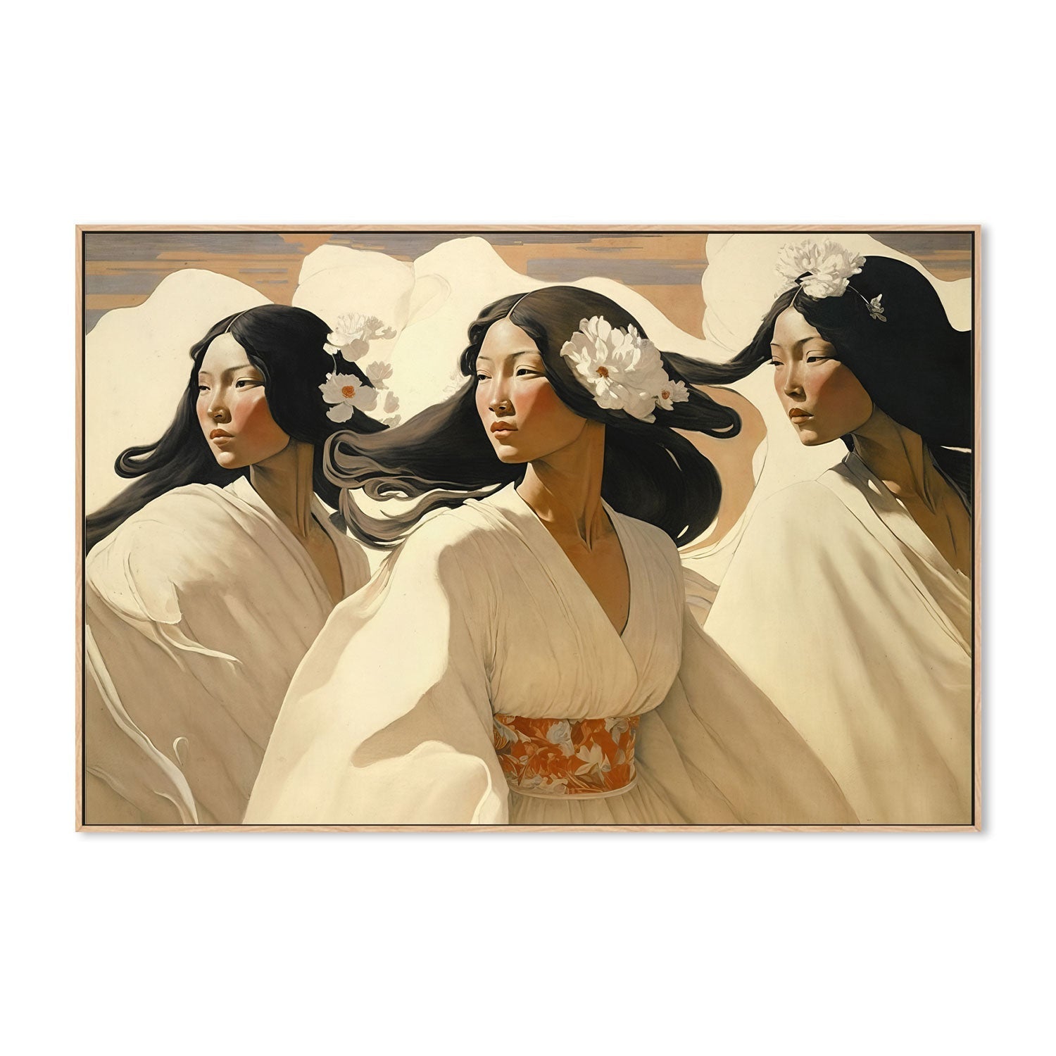 wall-art-print-canvas-poster-framed-The Dance Of The Sisters , By Treechild-GIOIA-WALL-ART