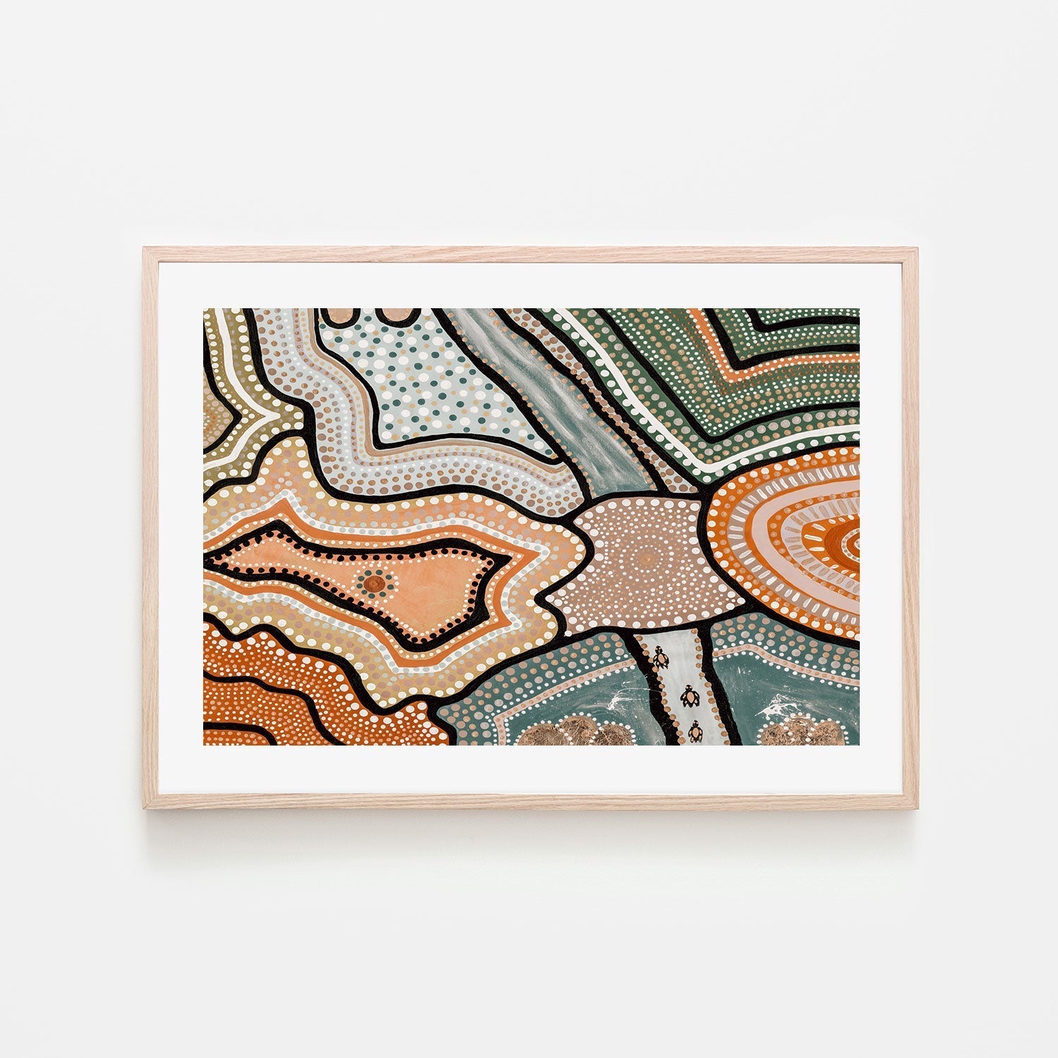 wall-art-print-canvas-poster-framed-The Dreaming, Style B, Warm Earthy Tones , By Tahni Derbin-GIOIA-WALL-ART