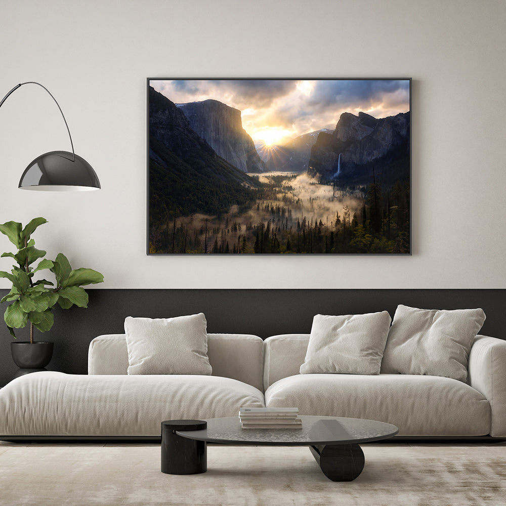 wall-art-print-canvas-poster-framed-The First Light Of Yosemite, By Michael Zheng-GIOIA-WALL-ART