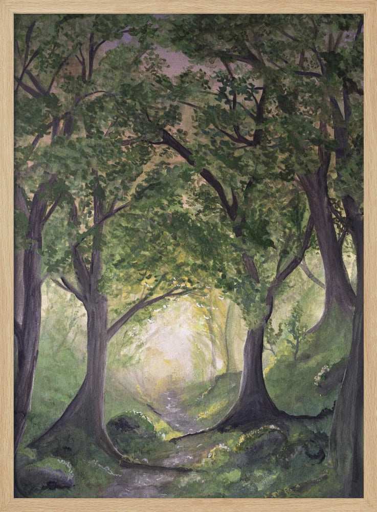 wall-art-print-canvas-poster-framed-The forest path , By EMELIEmaria-4