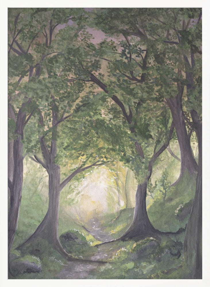 wall-art-print-canvas-poster-framed-The forest path , By EMELIEmaria-5