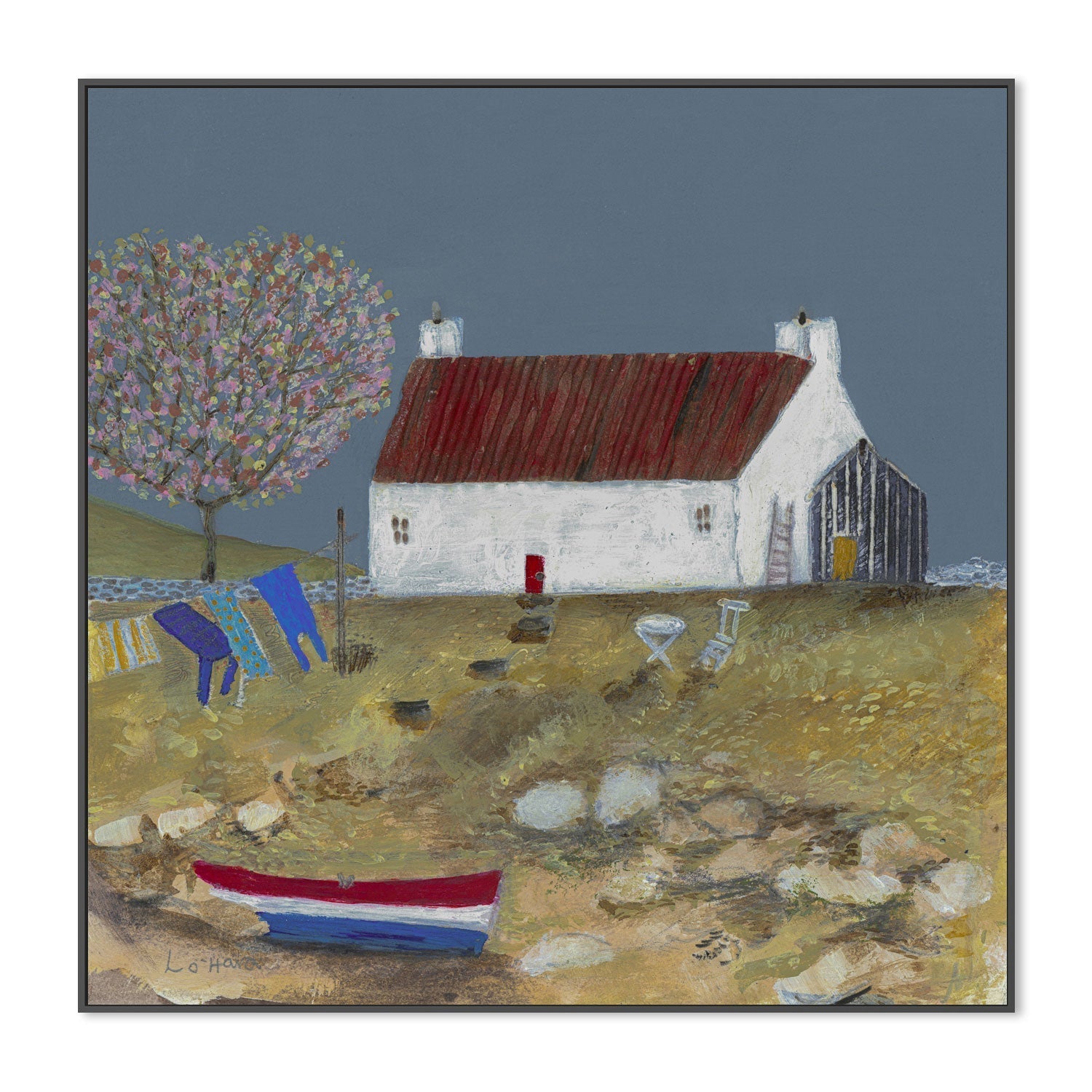 wall-art-print-canvas-poster-framed-The Old Boat, By Louise O'Hara , By Louise O'hara-3