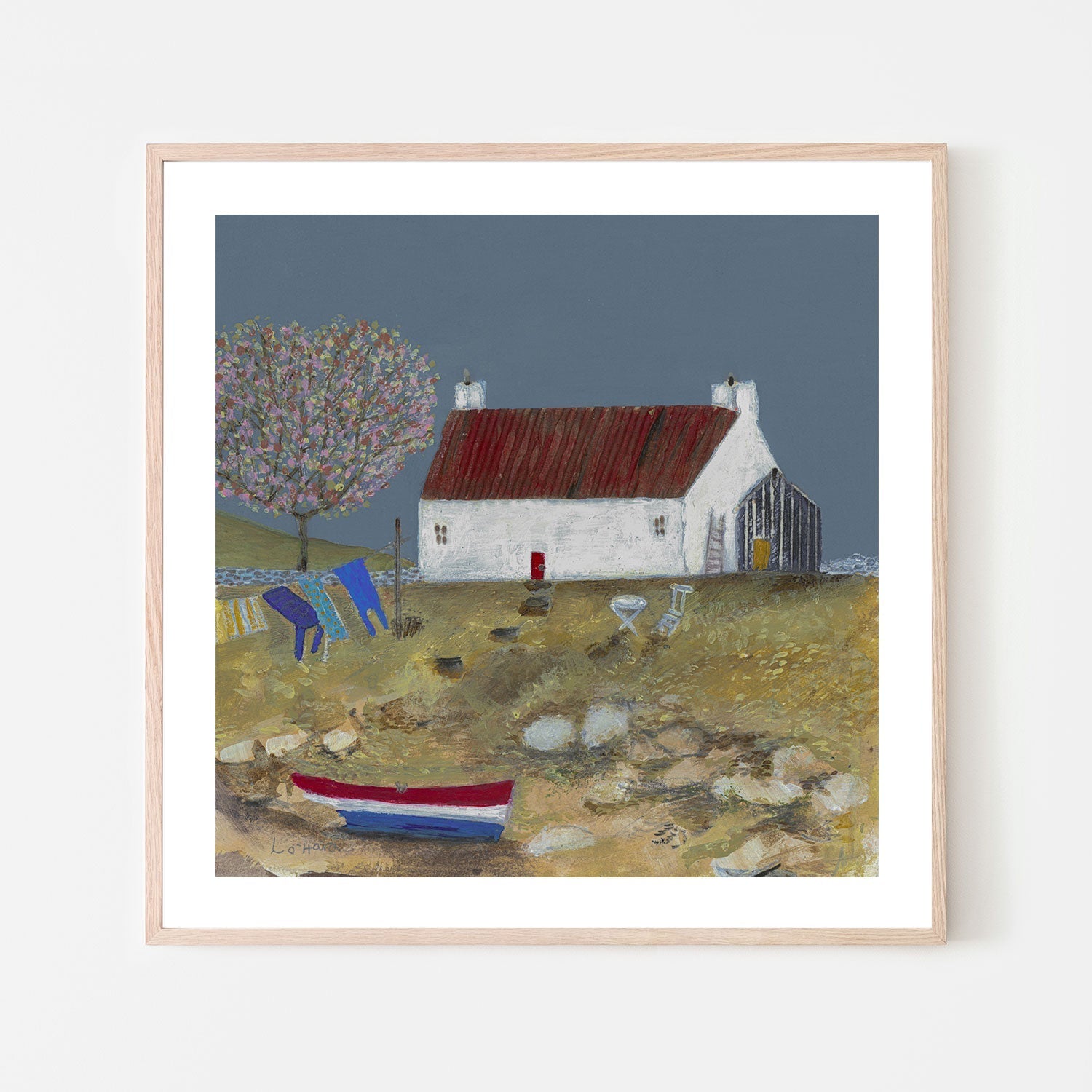 wall-art-print-canvas-poster-framed-The Old Boat, By Louise O'Hara , By Louise O'hara-6