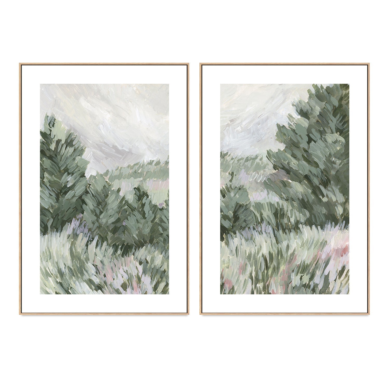 wall-art-print-canvas-poster-framed-The Secret Garden, Style B & C, Set of 2-by-Emily Wood-Gioia Wall Art