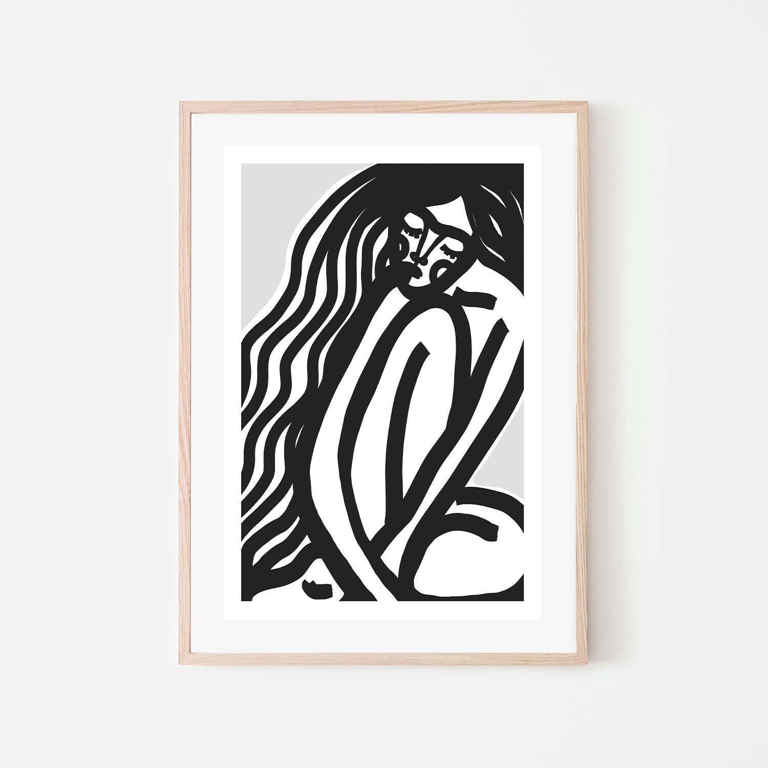 wall-art-print-canvas-poster-framed-The Silence, Black Style , By Treechild-GIOIA-WALL-ART