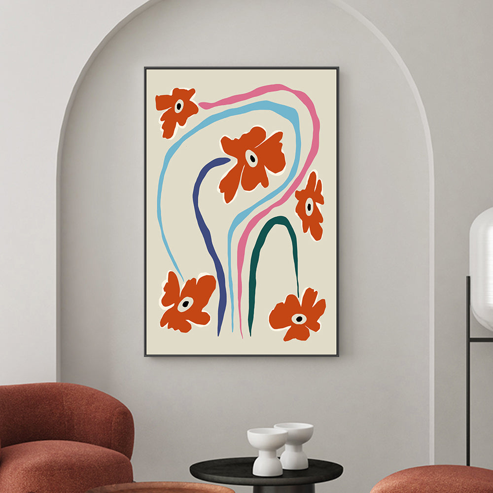 wall-art-print-canvas-poster-framed-The String Flower , By Miho Art Studio , By Miho Art Studio-2