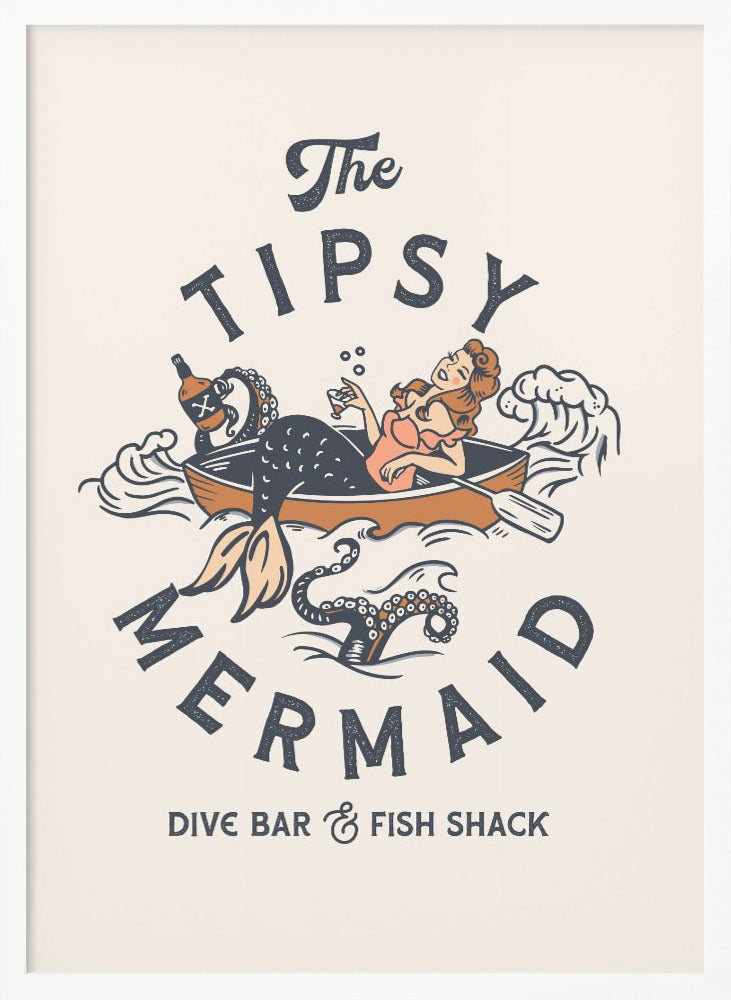 wall-art-print-canvas-poster-framed-The Tipsy Mermaid Dive Bar &amp; Fish Shack Mermaid , By Brett Gramse-3