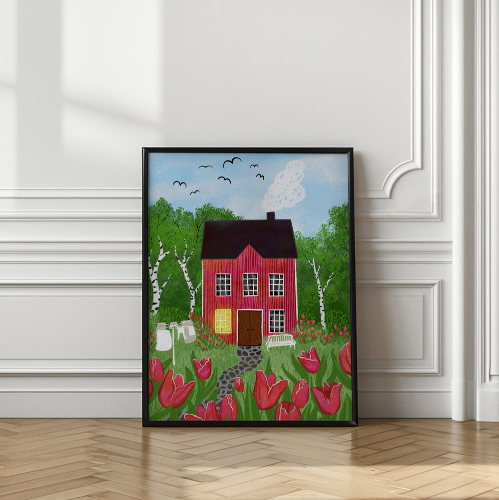 wall-art-print-canvas-poster-framed-The Tulip House , By EMELIEmaria-8