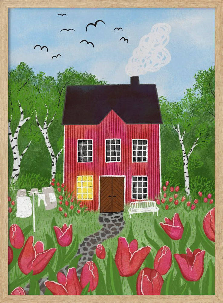 wall-art-print-canvas-poster-framed-The Tulip House , By EMELIEmaria-1