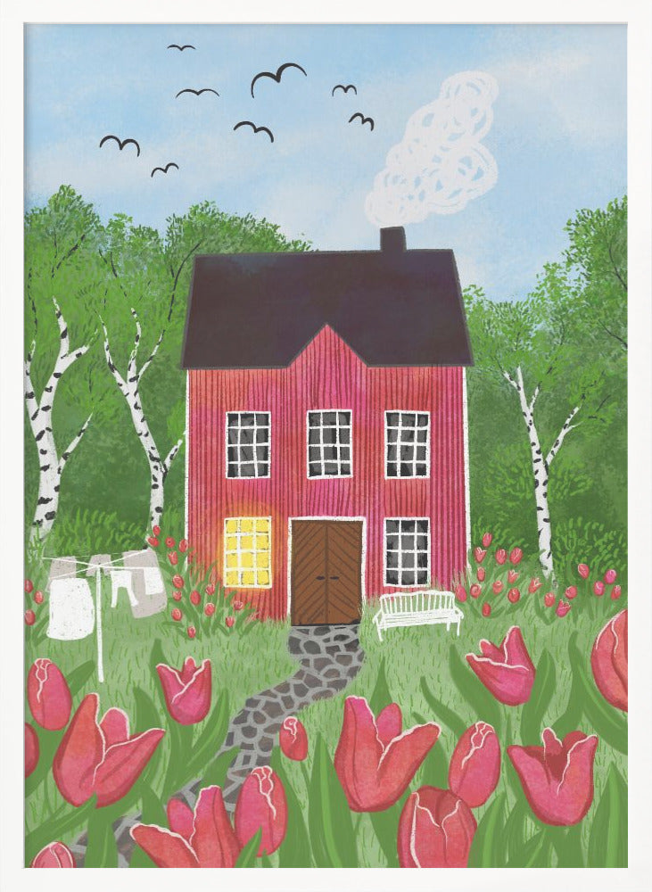 wall-art-print-canvas-poster-framed-The Tulip House , By EMELIEmaria-3