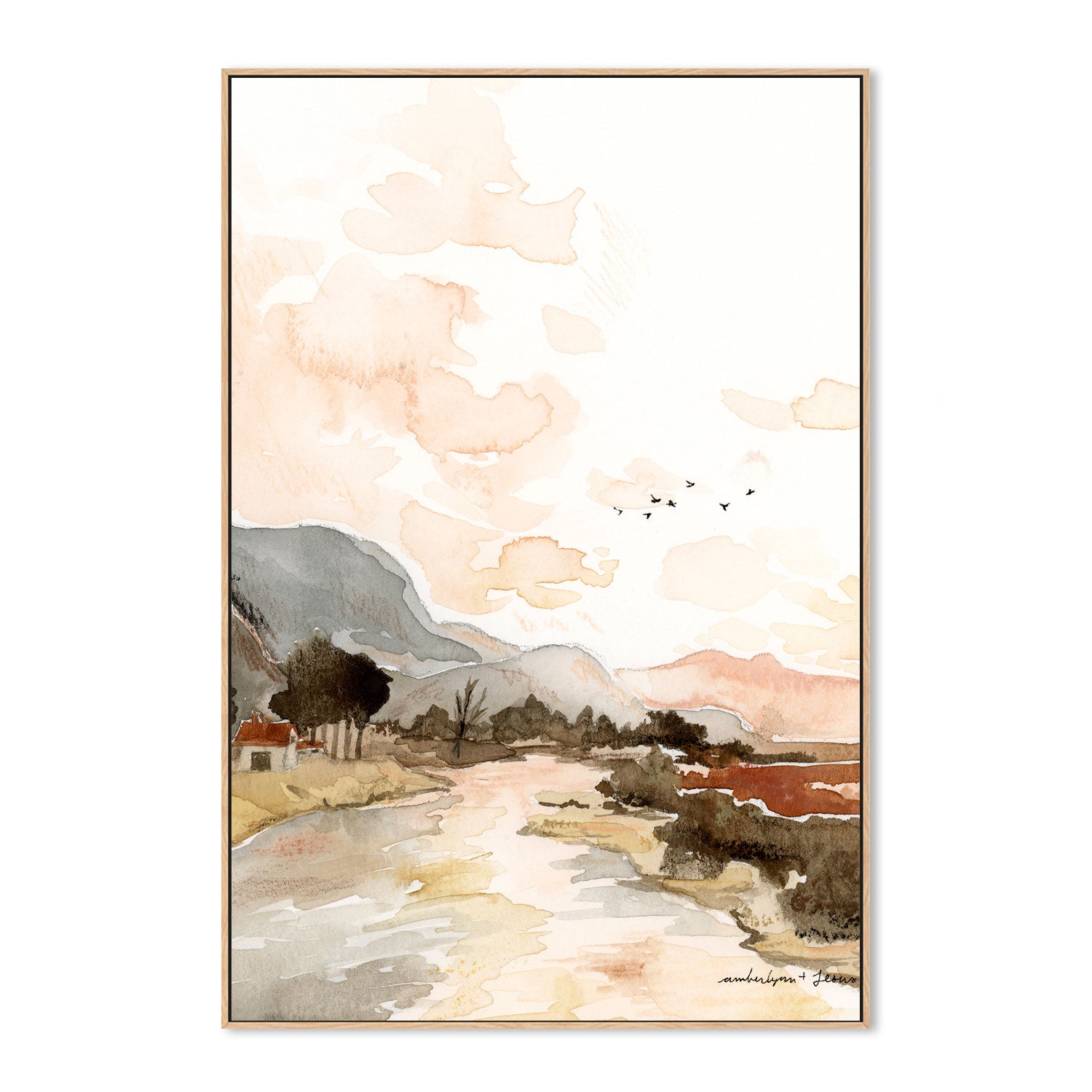 wall-art-print-canvas-poster-framed-The view from Our Bridge , By Amberlynn Lillie-4