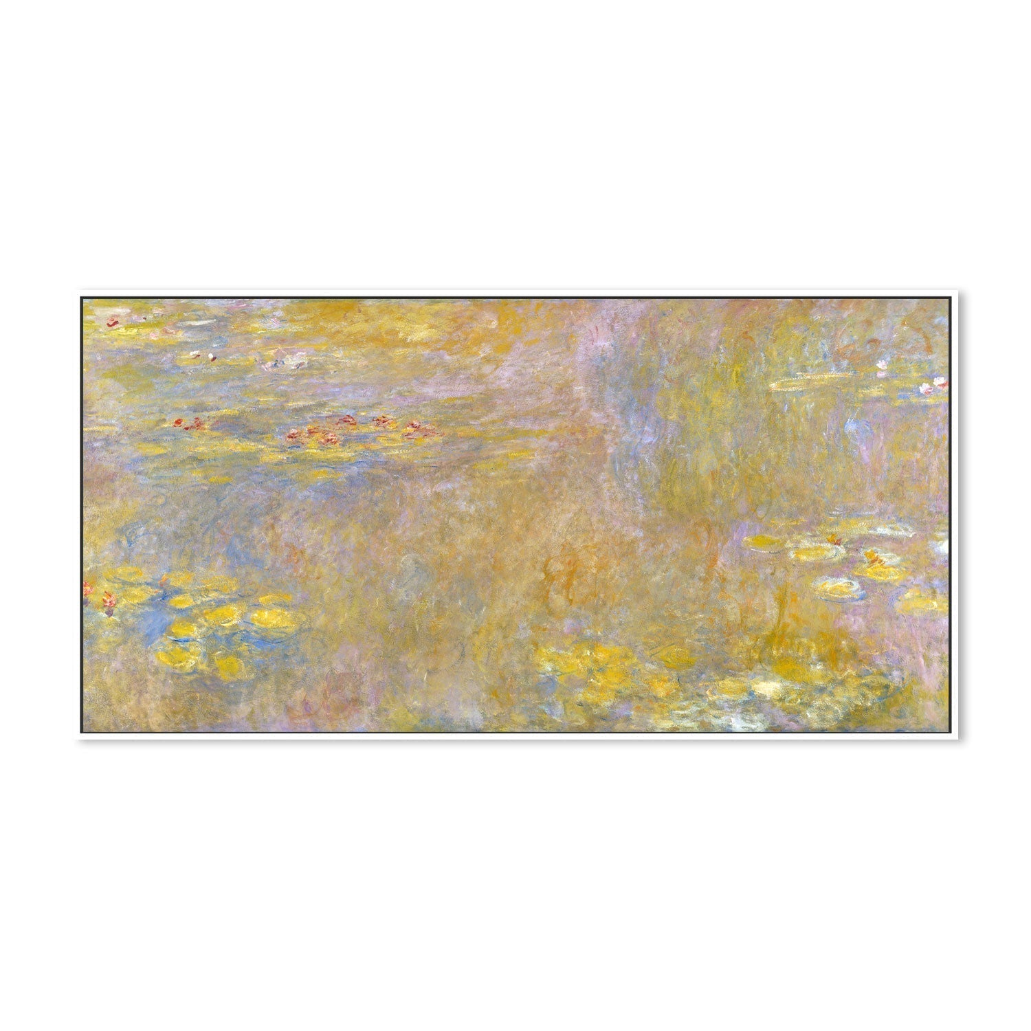 wall-art-print-canvas-poster-framed-The water lily pond , By Monet-by-Gioia Wall Art-Gioia Wall Art