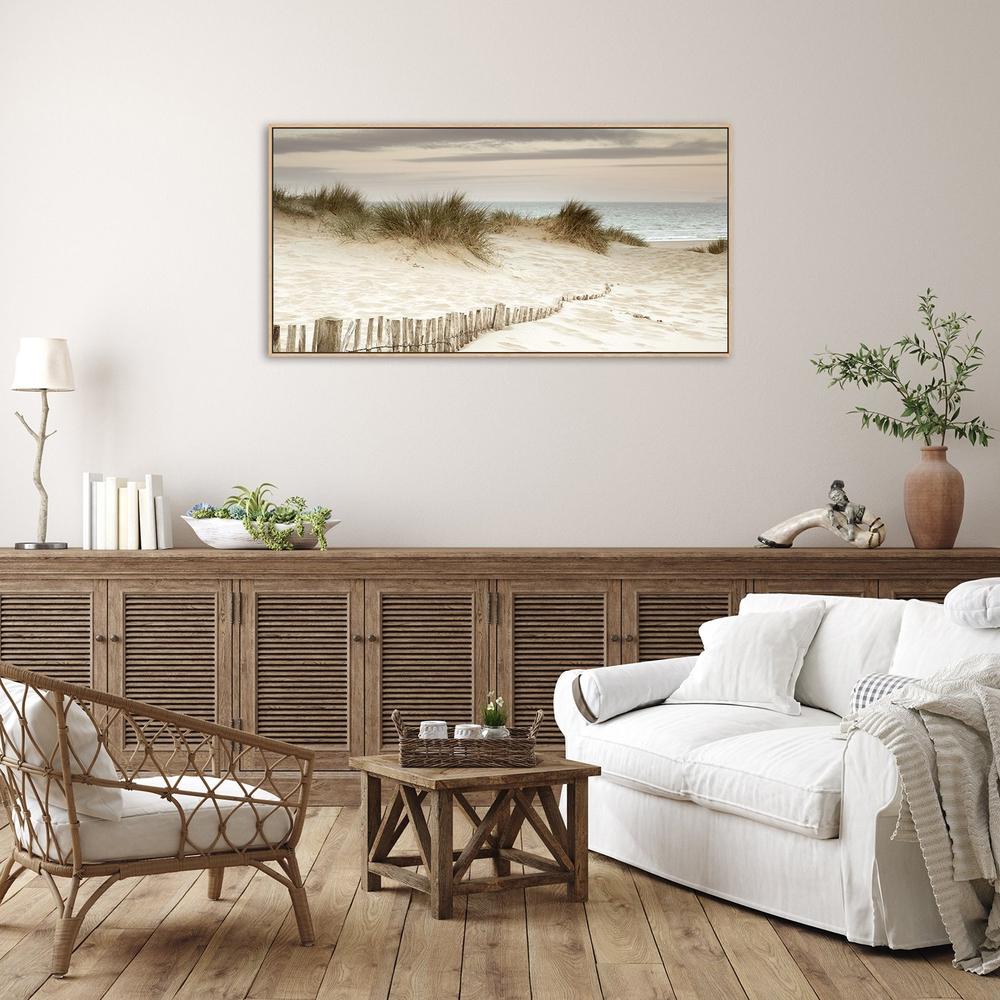 wall-art-print-canvas-poster-framed-The White Sand And The Sea-by-Gioia Wall Art-Gioia Wall Art