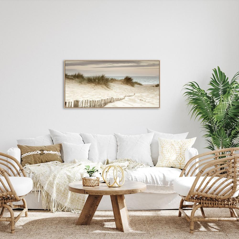 wall-art-print-canvas-poster-framed-The White Sand And The Sea-by-Gioia Wall Art-Gioia Wall Art