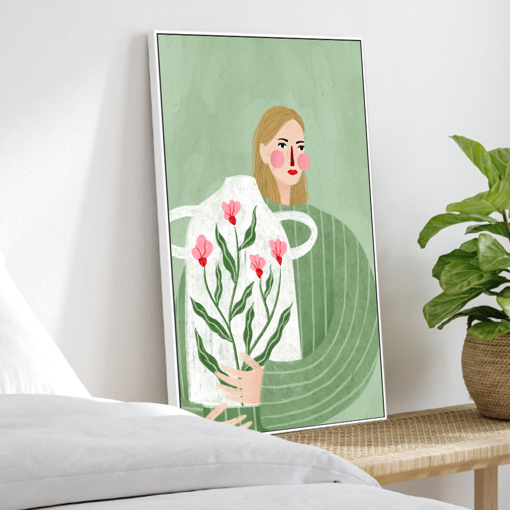 wall-art-print-canvas-poster-framed-The Woman With The Vase-2