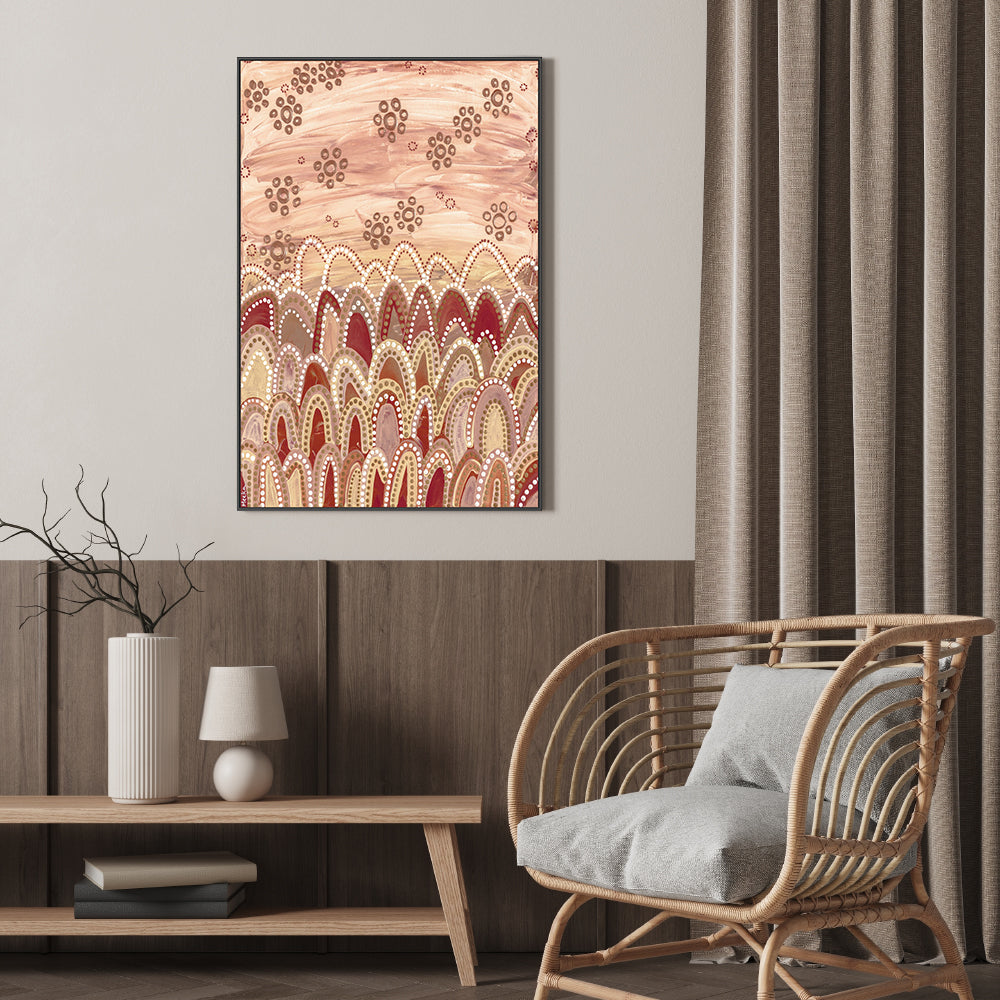 wall-art-print-canvas-poster-framed-Those Who Came Before Us, Red Earthy Tones , By Domica Hill-8