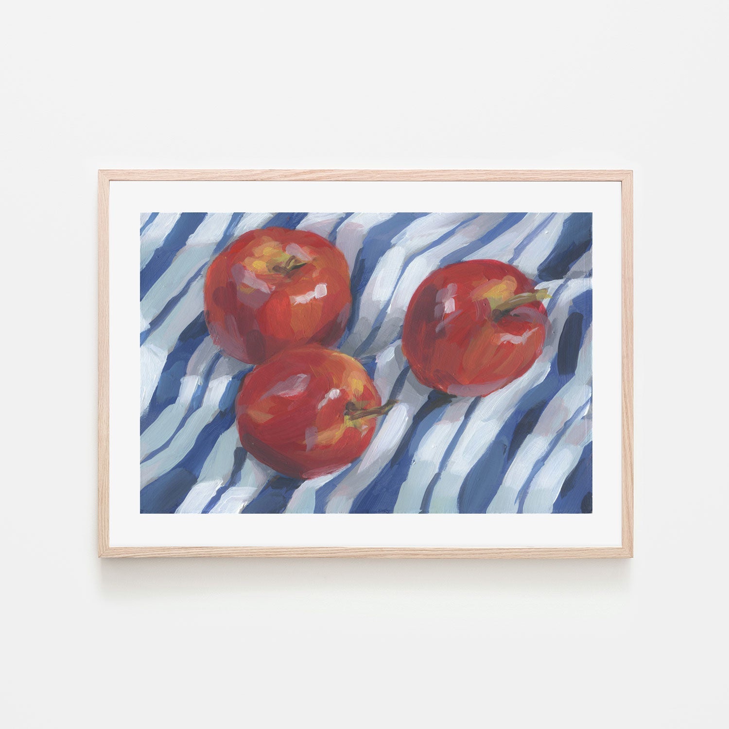 wall-art-print-canvas-poster-framed-Three Red Apples , By Carrie Arnold-6