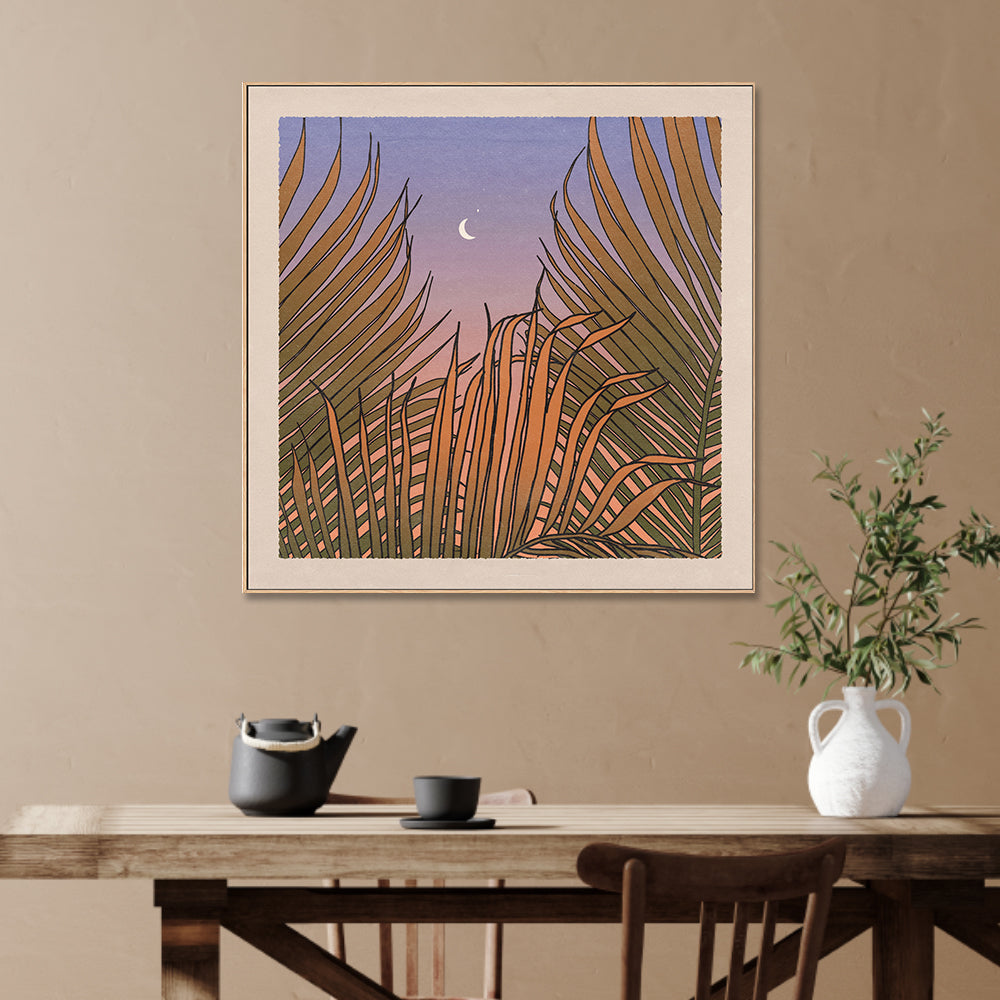 wall-art-print-canvas-poster-framed-Through The Palms , By Cai & Jo-2