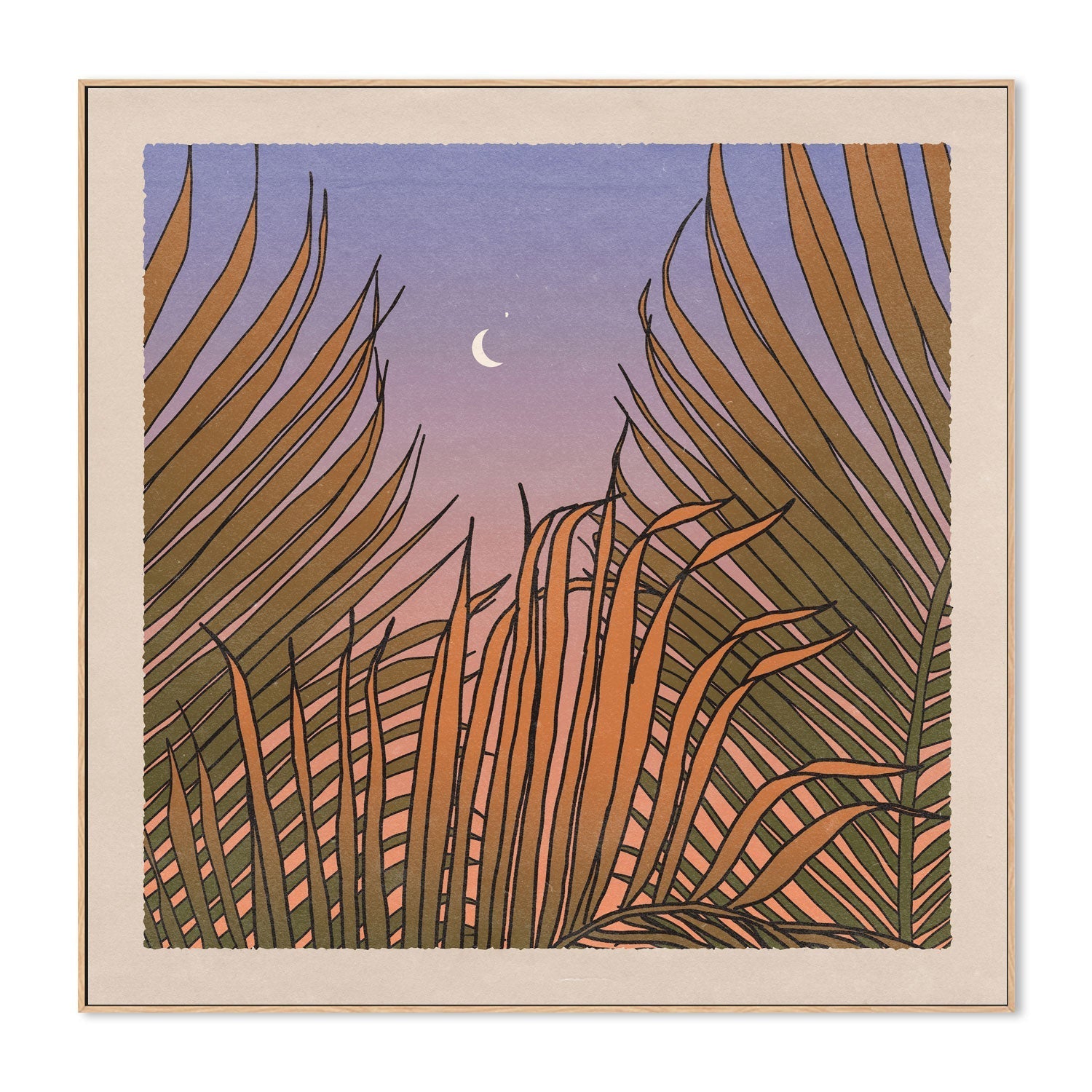 wall-art-print-canvas-poster-framed-Through The Palms , By Cai & Jo-4