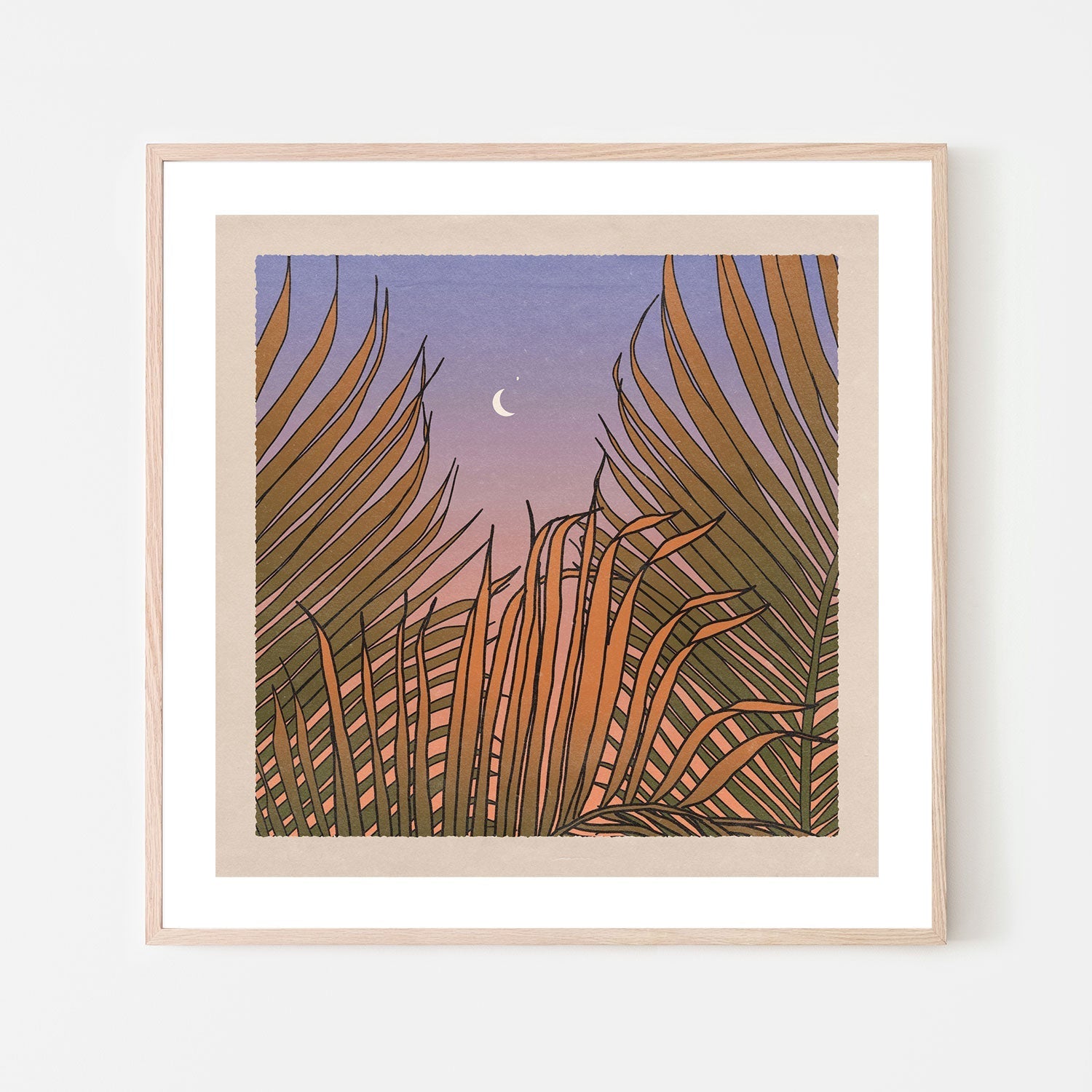 wall-art-print-canvas-poster-framed-Through The Palms , By Cai & Jo-5