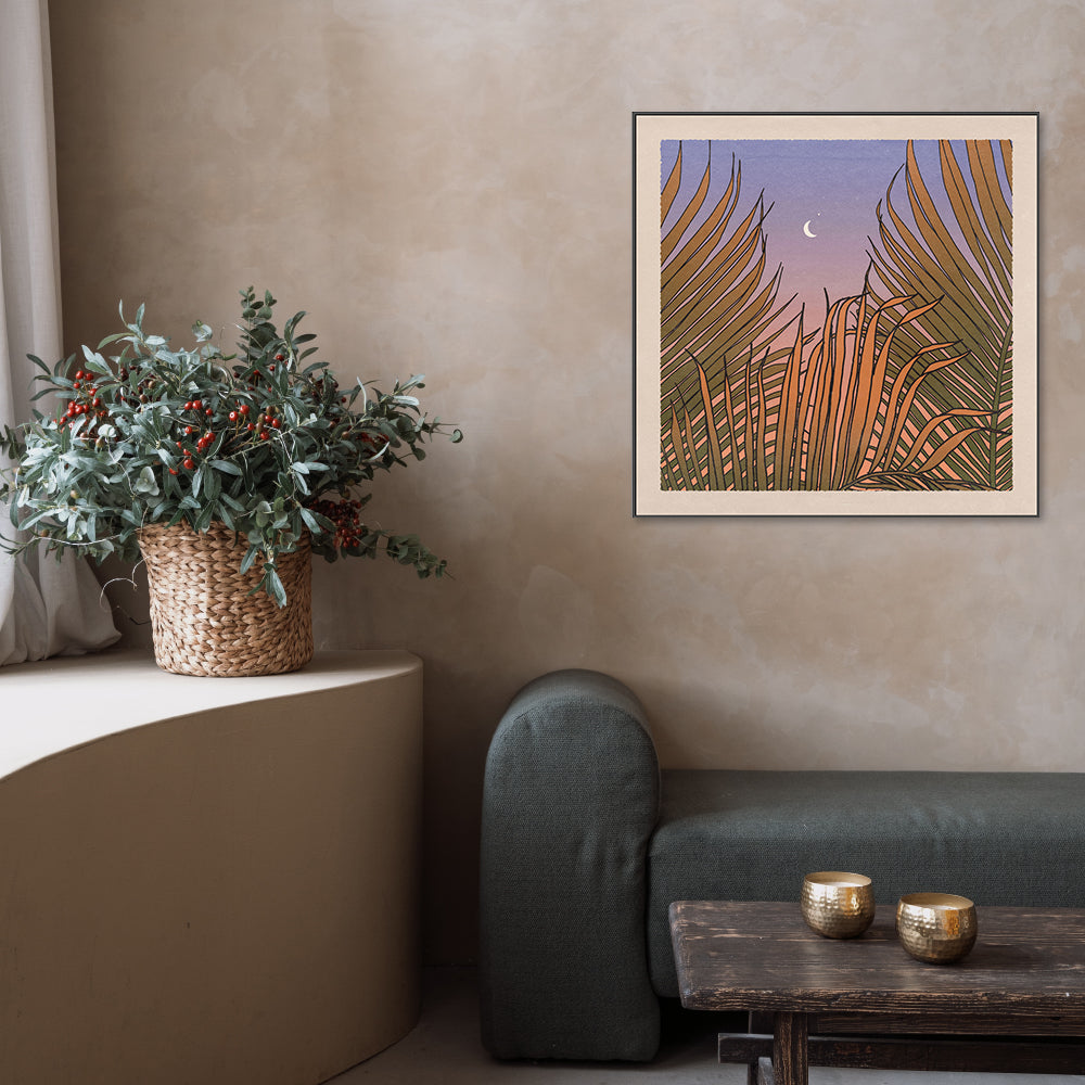 wall-art-print-canvas-poster-framed-Through The Palms , By Cai & Jo-8