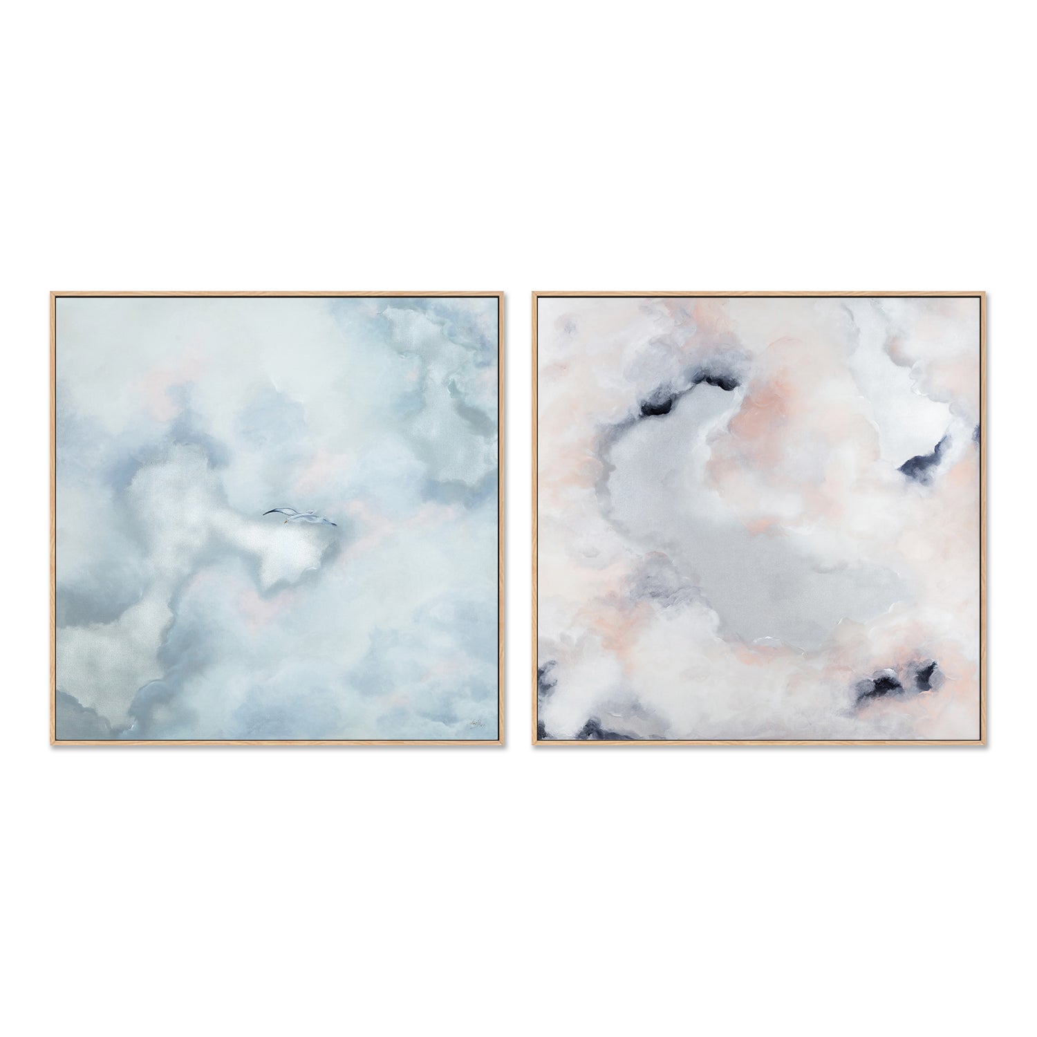 wall-art-print-canvas-poster-framed-Time to Touch Soar Sky, Set Of 2 , By Lori Burke-GIOIA-WALL-ART