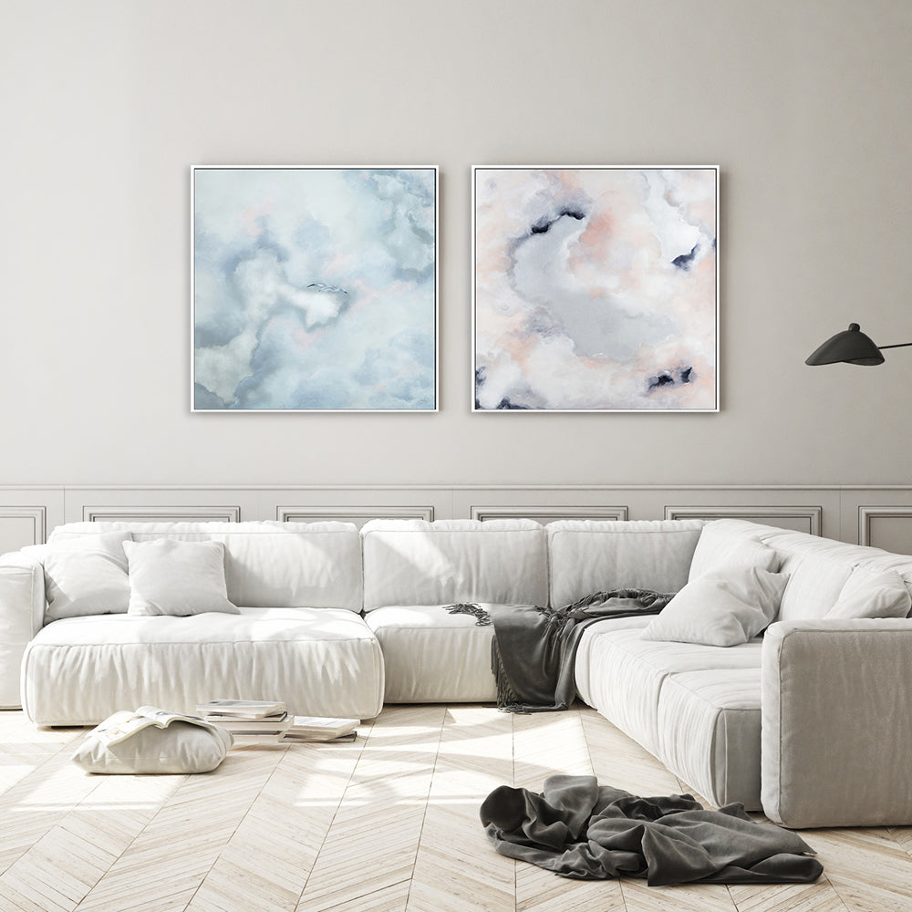 wall-art-print-canvas-poster-framed-Time to Touch Soar Sky, Set Of 2 , By Lori Burke-GIOIA-WALL-ART