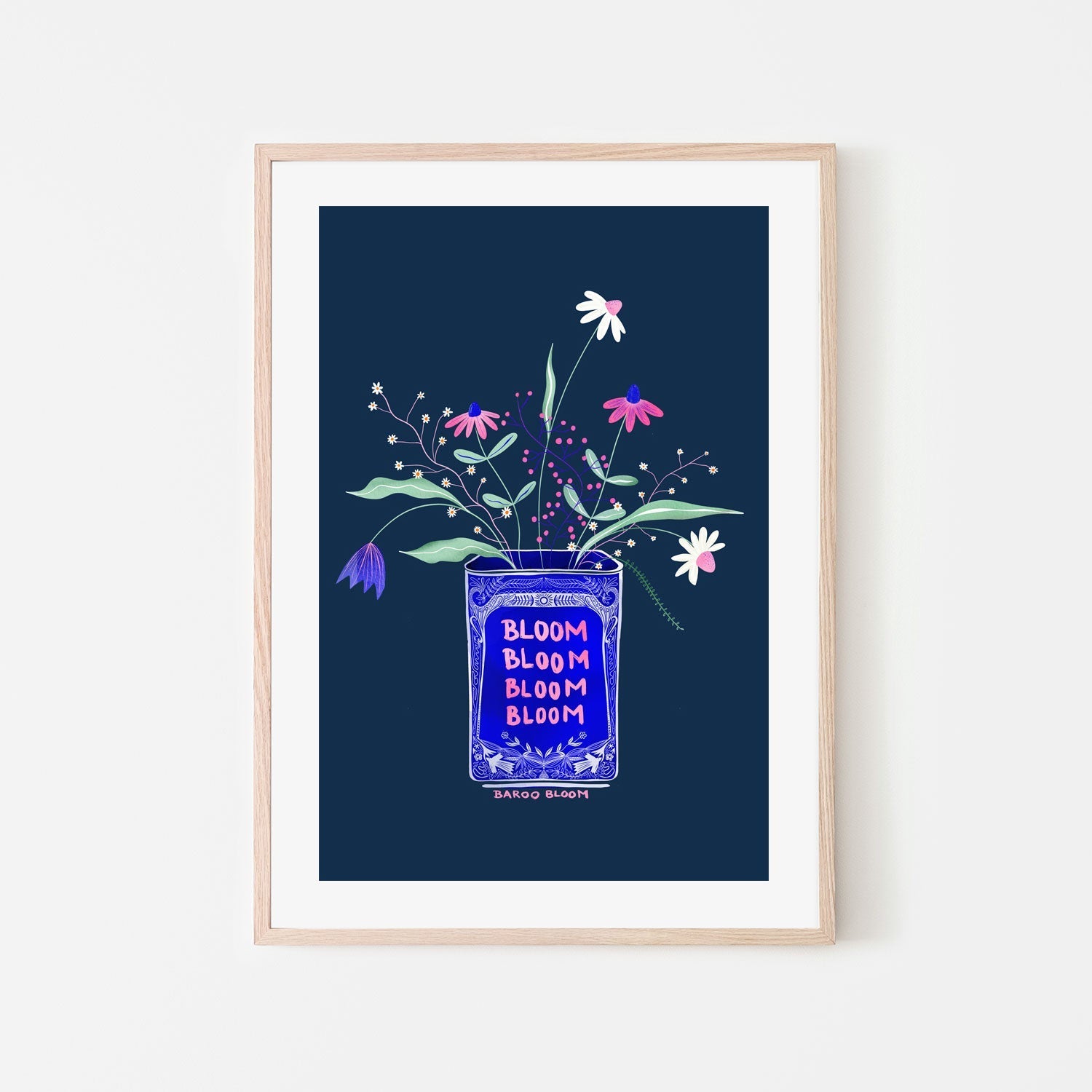 wall-art-print-canvas-poster-framed-Tin Can Flower Illustration-6