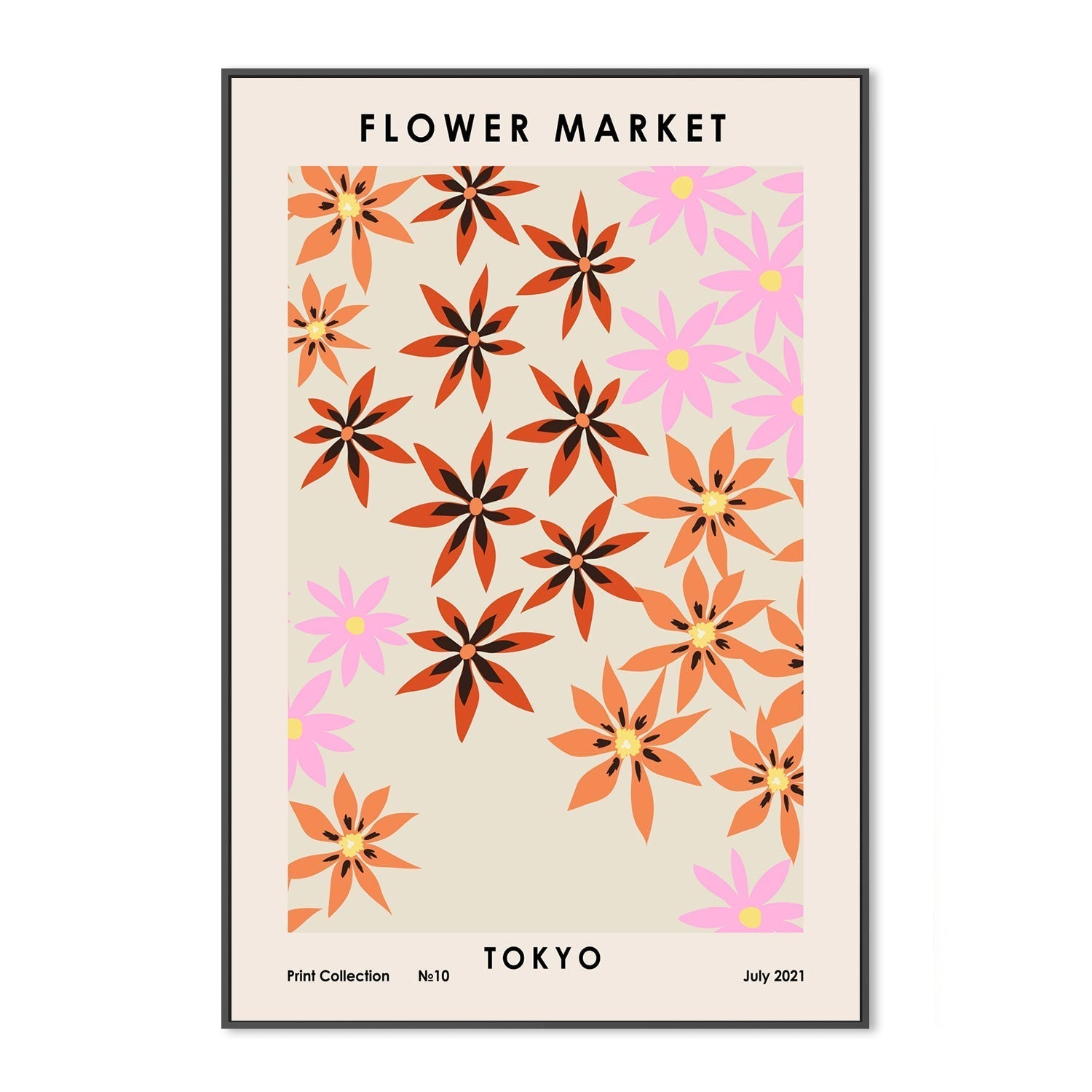 wall-art-print-canvas-poster-framed-Tokyo Flower Market-GIOIA-WALL-ART