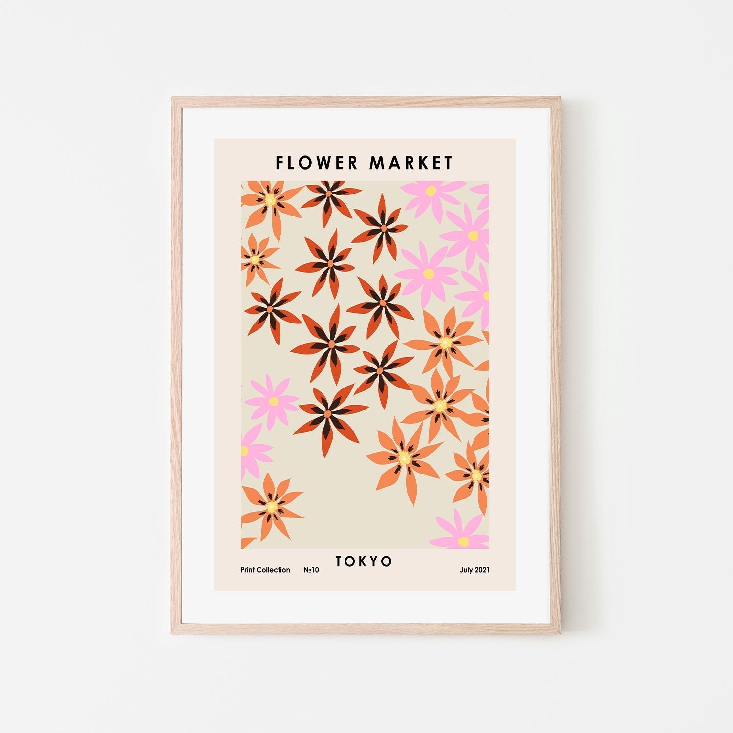 wall-art-print-canvas-poster-framed-Tokyo Flower Market-GIOIA-WALL-ART