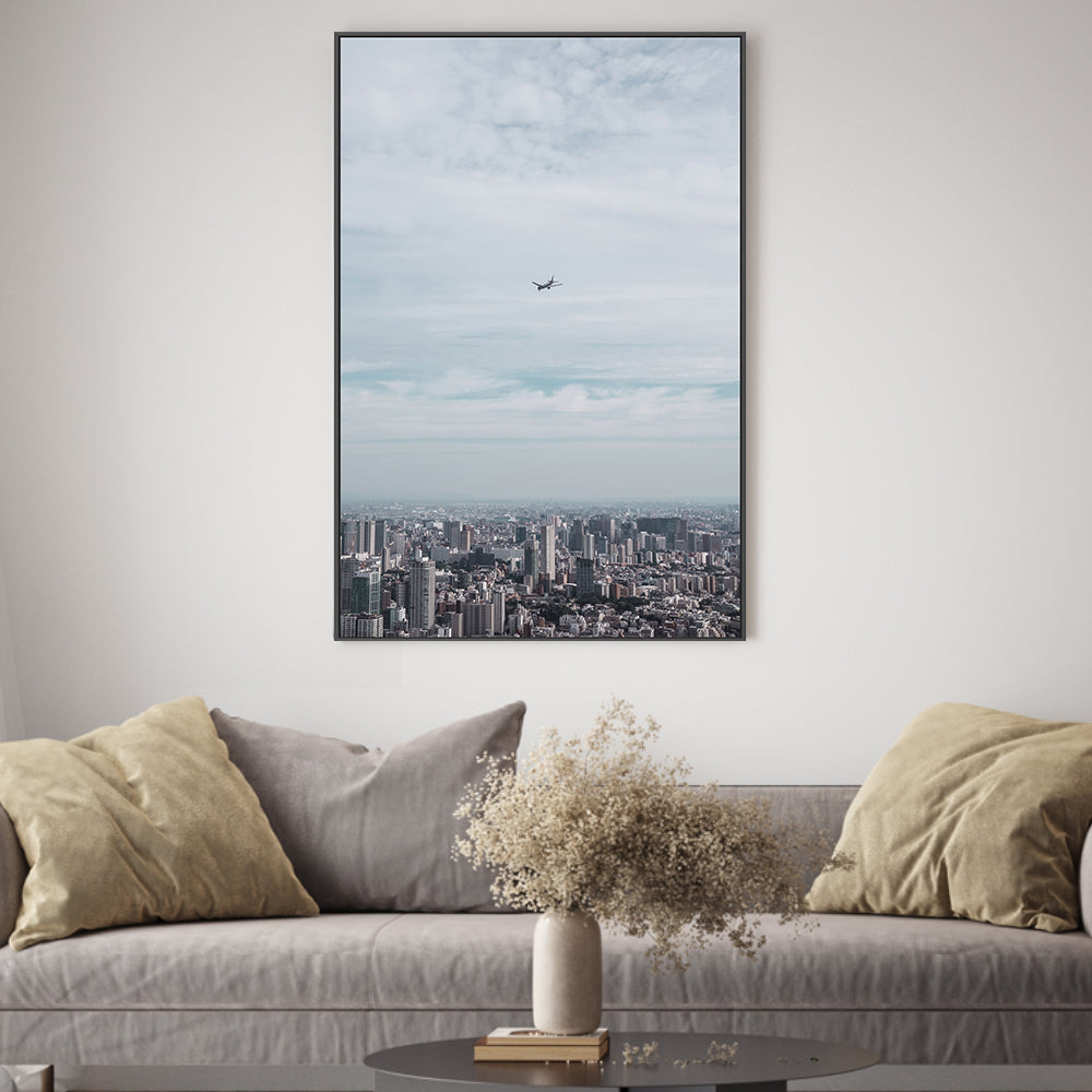 wall-art-print-canvas-poster-framed-Tokyo Skies , By Josh Silver-2