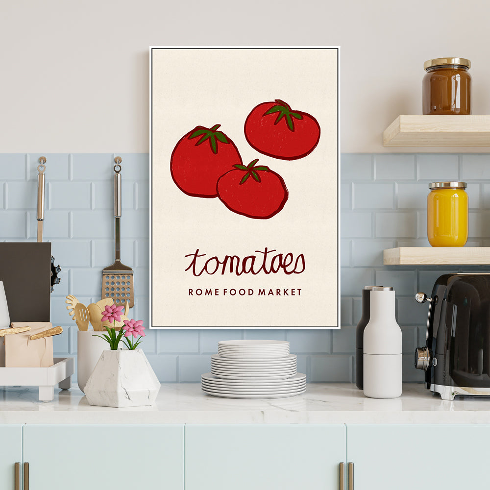 wall-art-print-canvas-poster-framed-Tomatoes, Rome Food Market , By Lia Nell-2