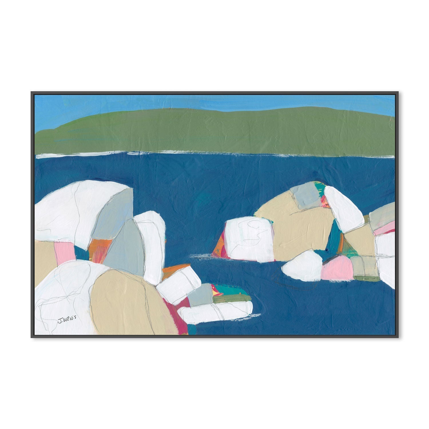 wall-art-print-canvas-poster-framed-Towards The Shore , By Jan Weiss , By Jan Weiss-3