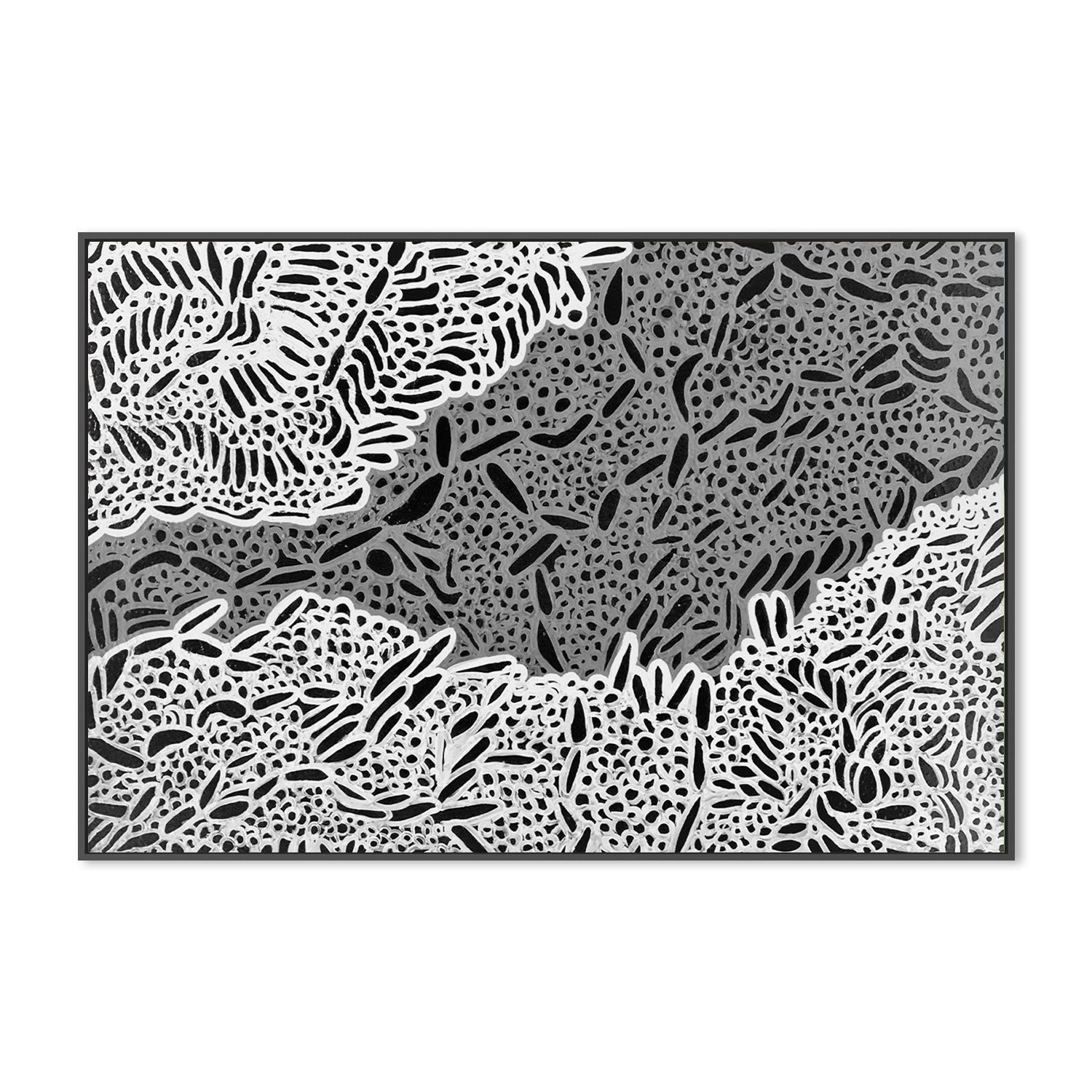 wall-art-print-canvas-poster-framed-Tracks, Black and White-by-Leah Cummins-Gioia Wall Art