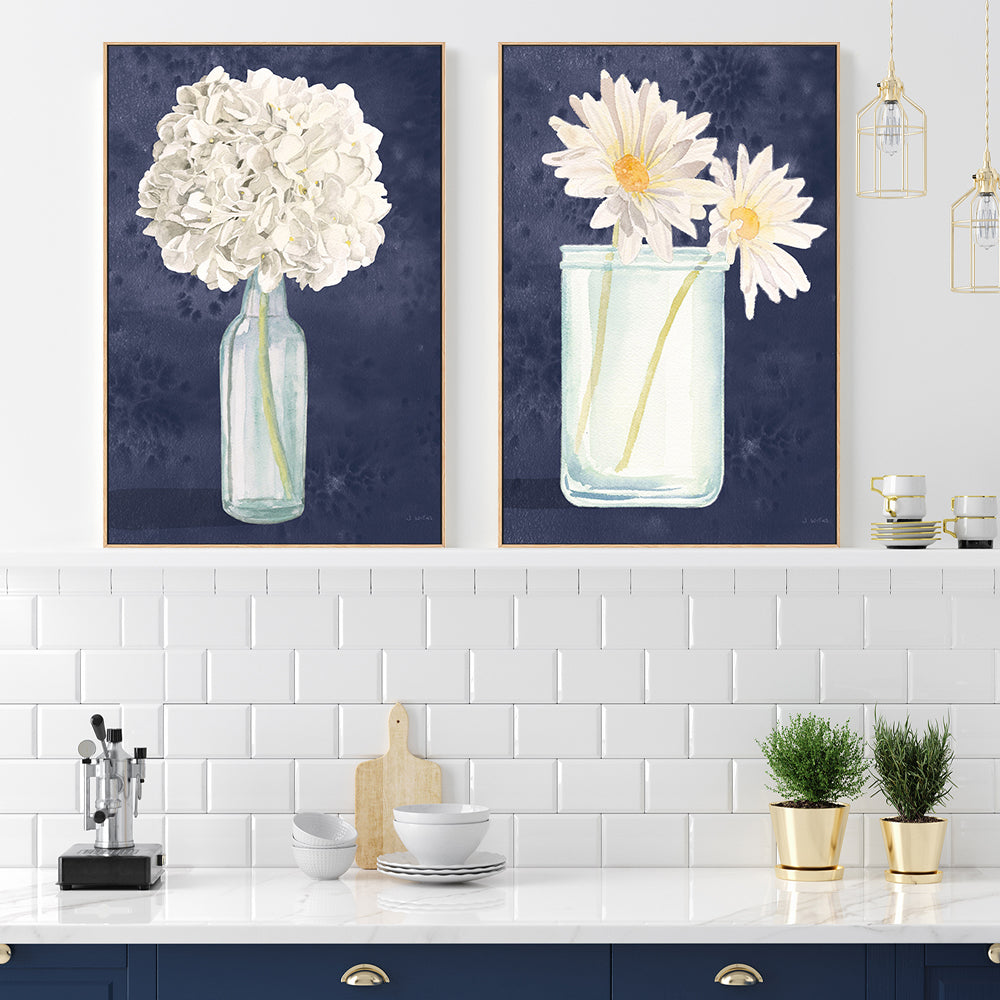 wall-art-print-canvas-poster-framed-Tranquil Blossoms, Set of 2-by-James Wiens-Gioia Wall Art