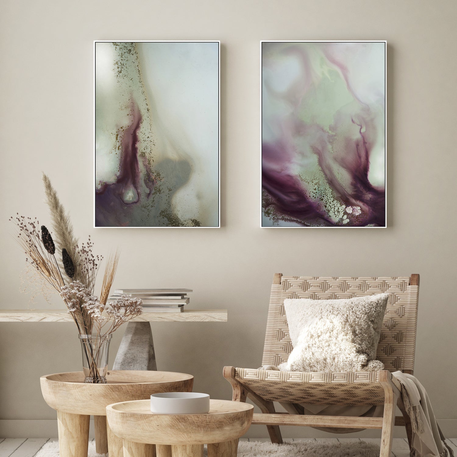 wall-art-print-canvas-poster-framed-Tranquility Dance, Style A & B, Set Of 2 , By Petra Meikle-8