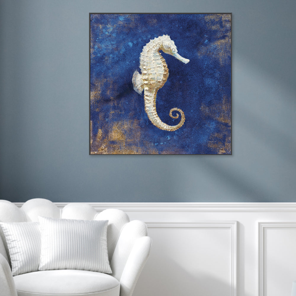 wall-art-print-canvas-poster-framed-Treasures from the Sea Indigo, Style A , By Danhui Nai-2