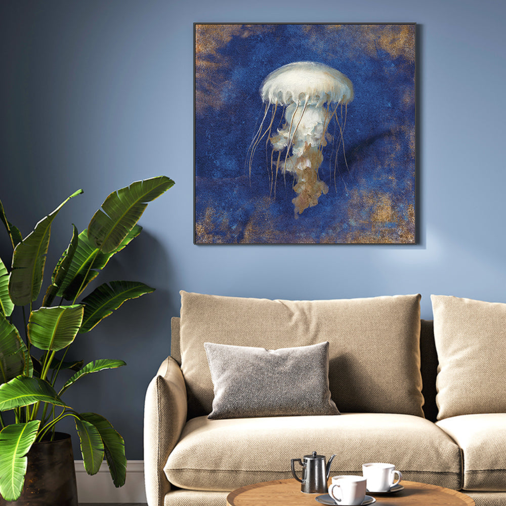 wall-art-print-canvas-poster-framed-Treasures from the Sea Indigo, Style B , By Danhui Nai-2