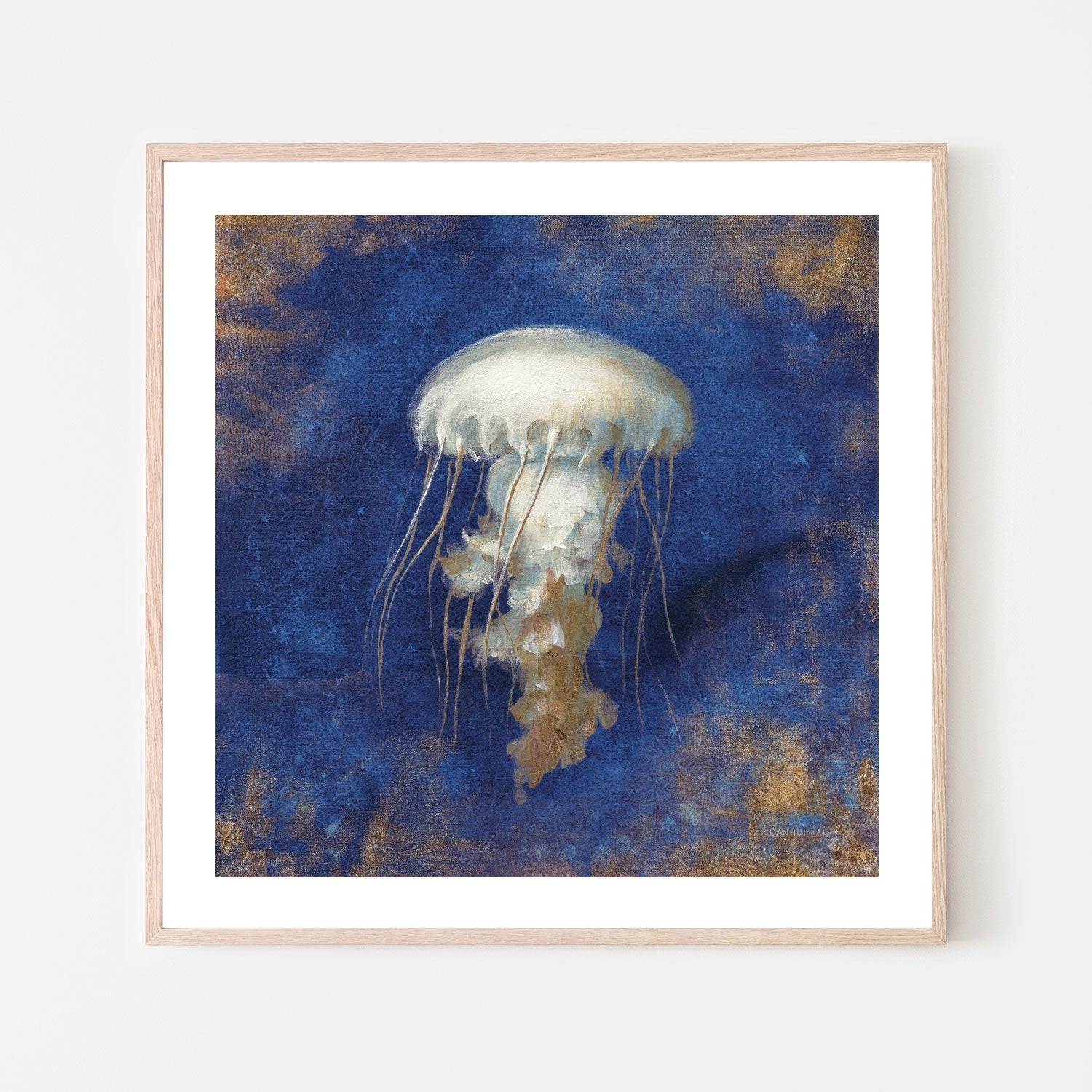 wall-art-print-canvas-poster-framed-Treasures from the Sea Indigo, Style B , By Danhui Nai-6