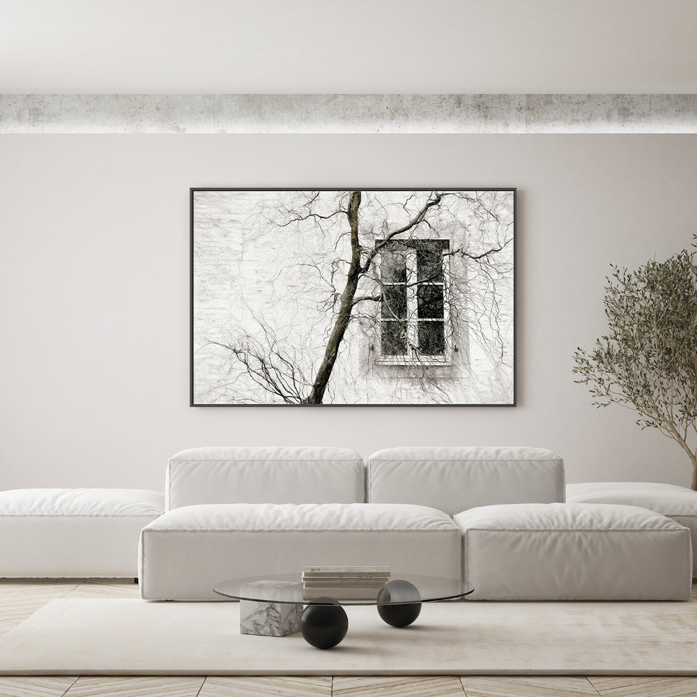 wall-art-print-canvas-poster-framed-Tree By The Window , By Gilbert Claes-GIOIA-WALL-ART