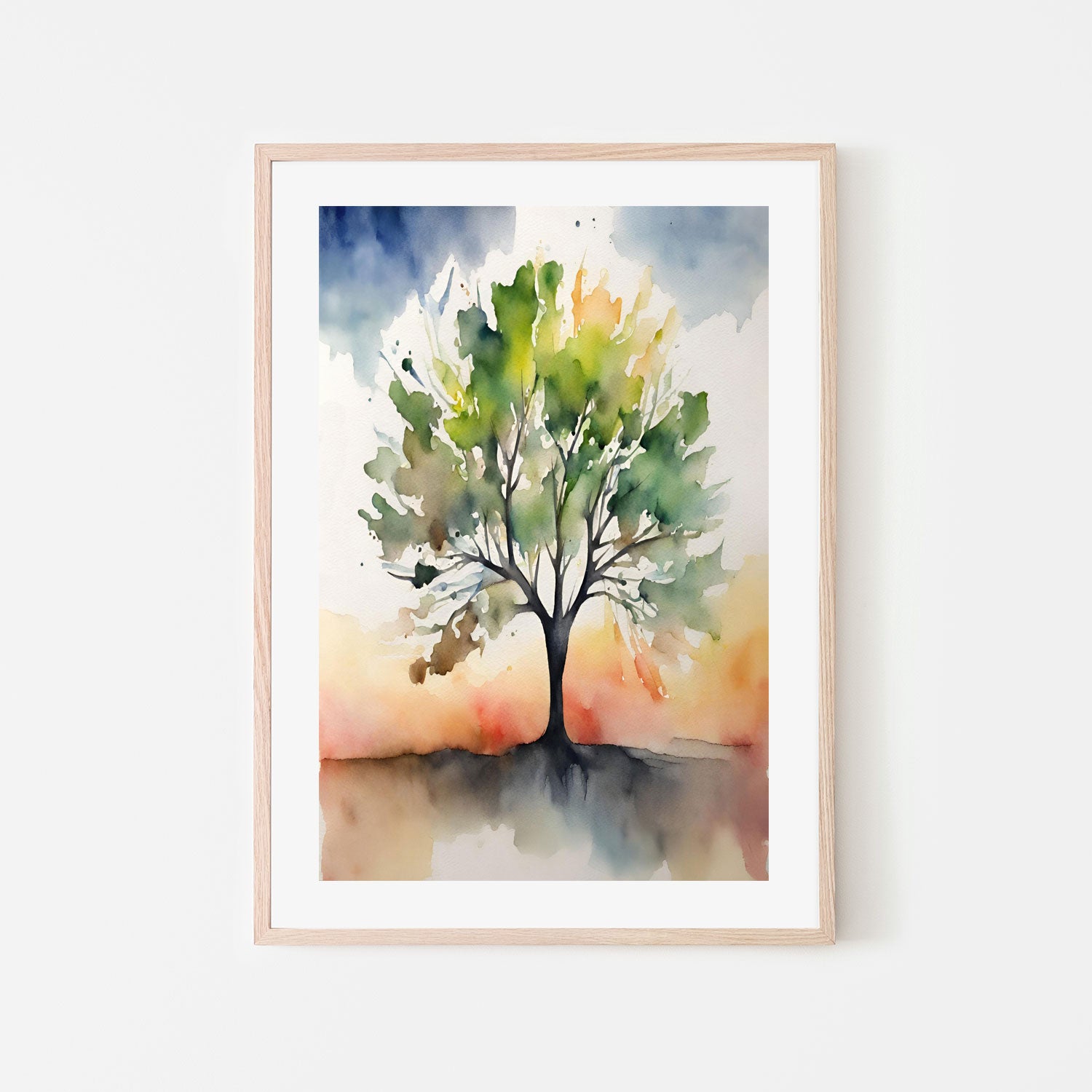 wall-art-print-canvas-poster-framed-Tree of Colour, Style B , By Sally Ann Moss-6