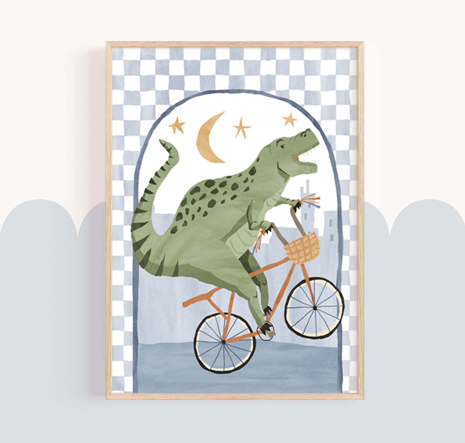 wall-art-print-canvas-poster-framed-Trex Rider Arch , By Pip and Phee-2