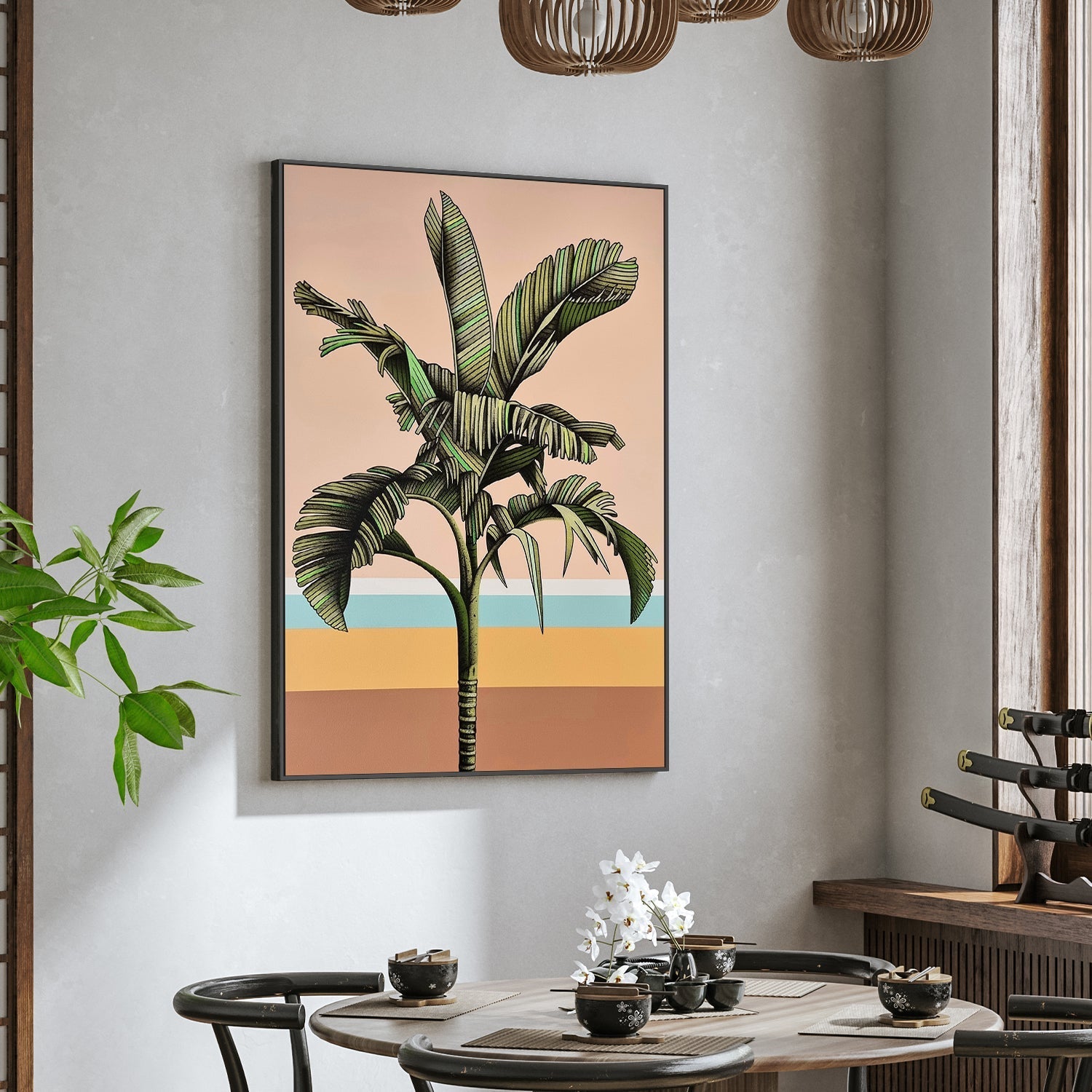 wall-art-print-canvas-poster-framed-Tropic, Style C , By Michelle Jirsensky-2