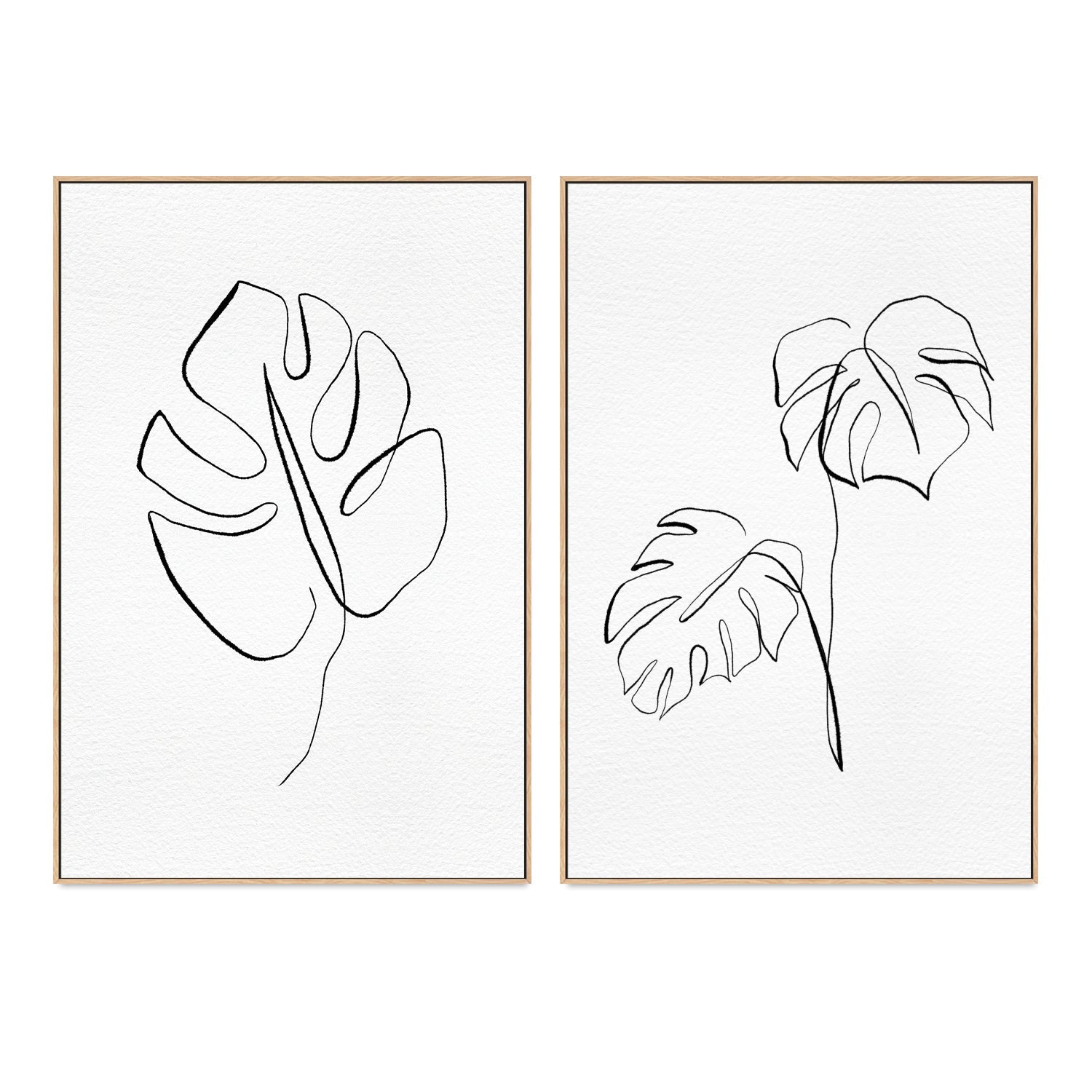 wall-art-print-canvas-poster-framed-Tropical Contours, Set Of 2 , By Caroline Cerrato-4