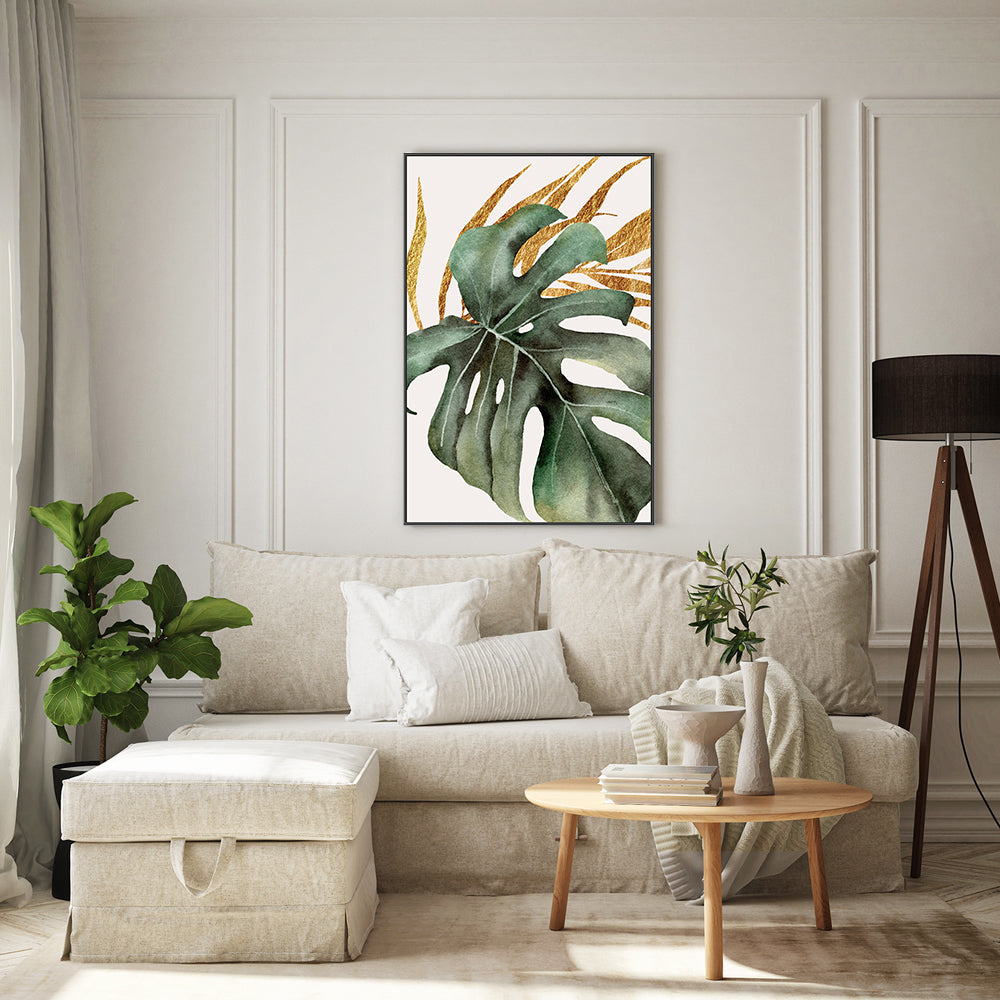 wall-art-print-canvas-poster-framed-Tropical Gold, Style A-GIOIA-WALL-ART