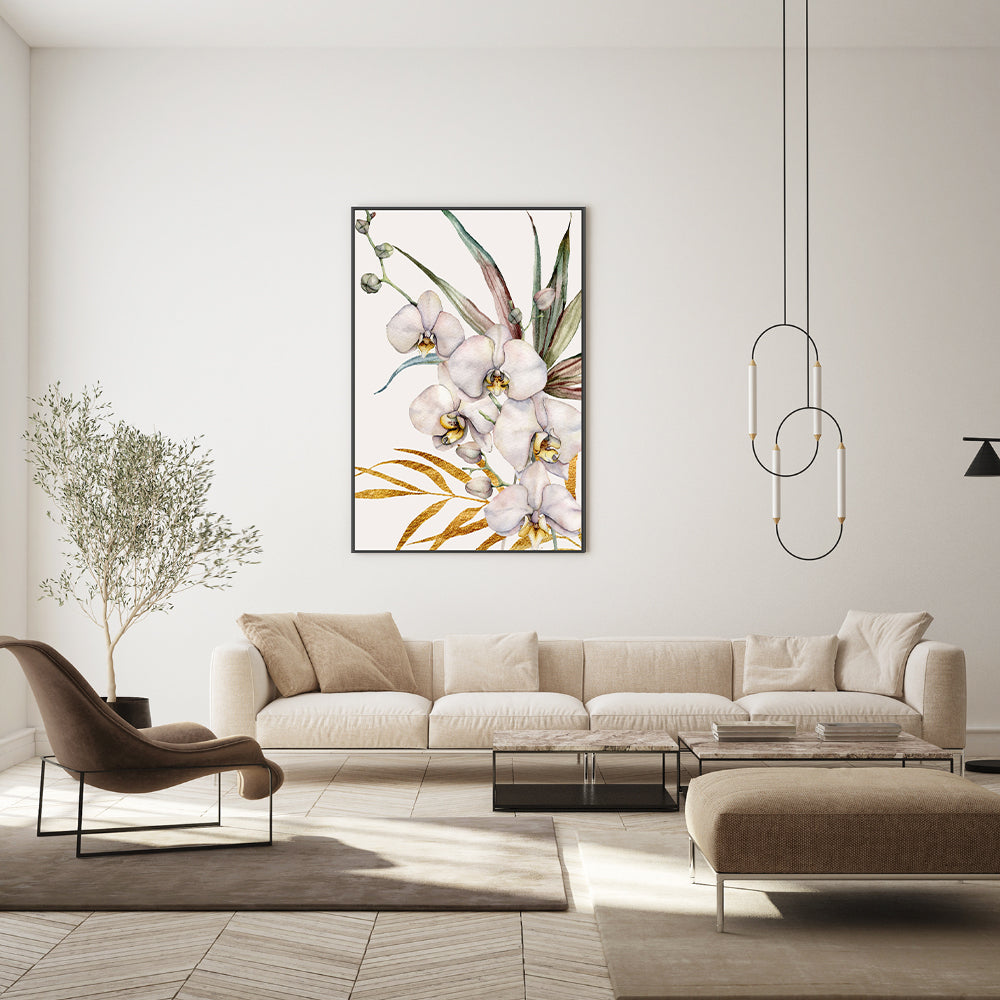 wall-art-print-canvas-poster-framed-Tropical Gold, Style B-GIOIA-WALL-ART