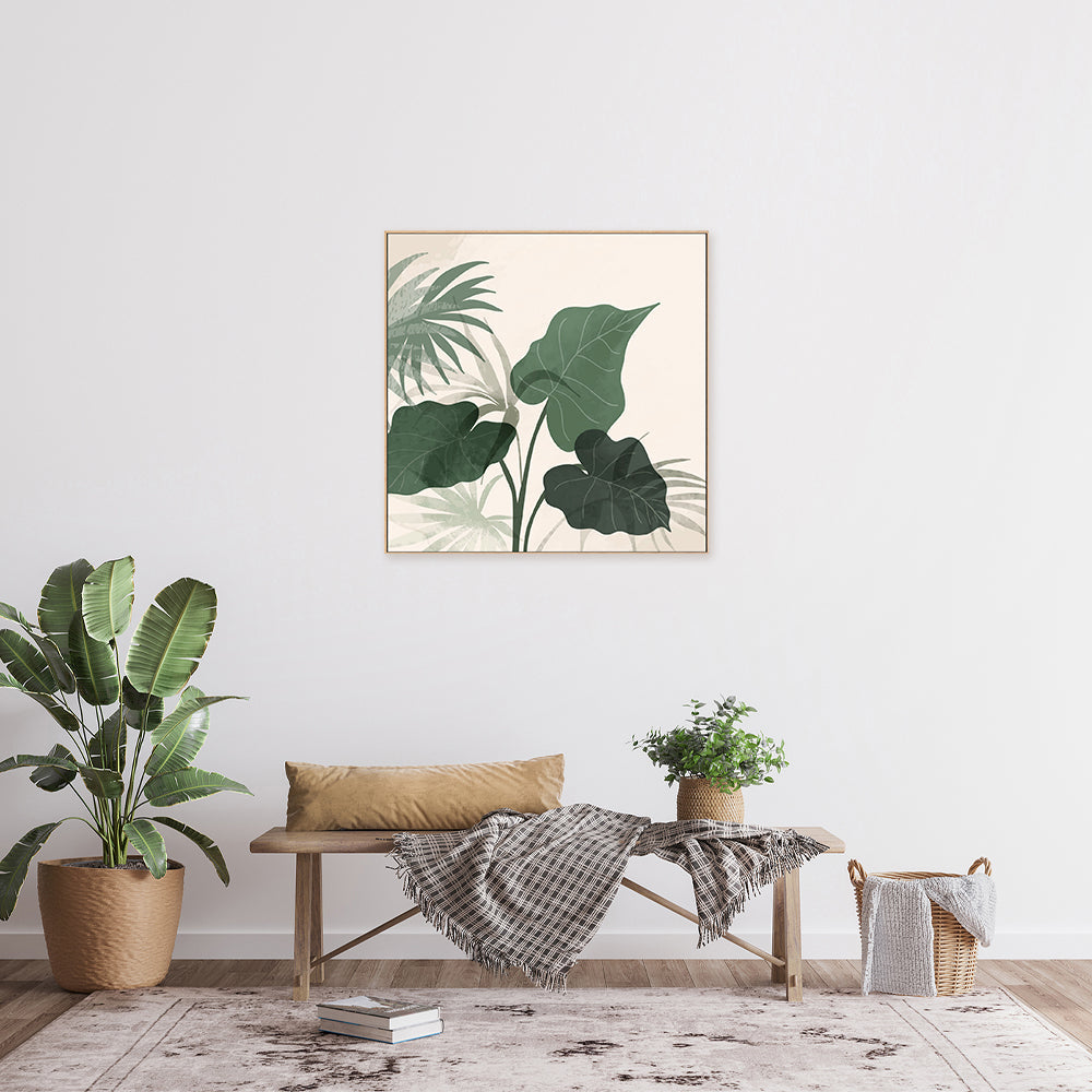 wall-art-print-canvas-poster-framed-Tropical Green, Style A-GIOIA-WALL-ART